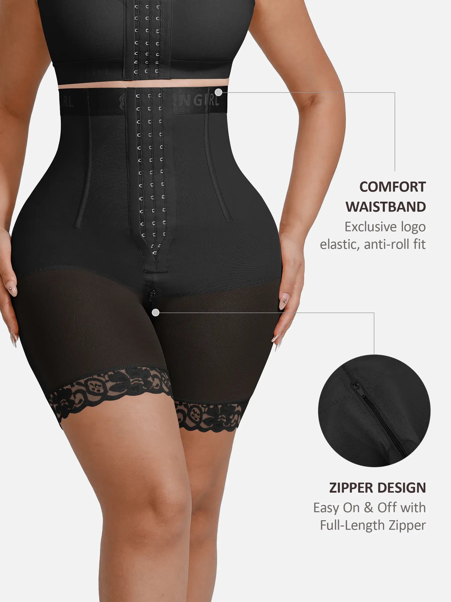 Pantalones cortos moldeadores de glúteos sin costuras Feelingirl