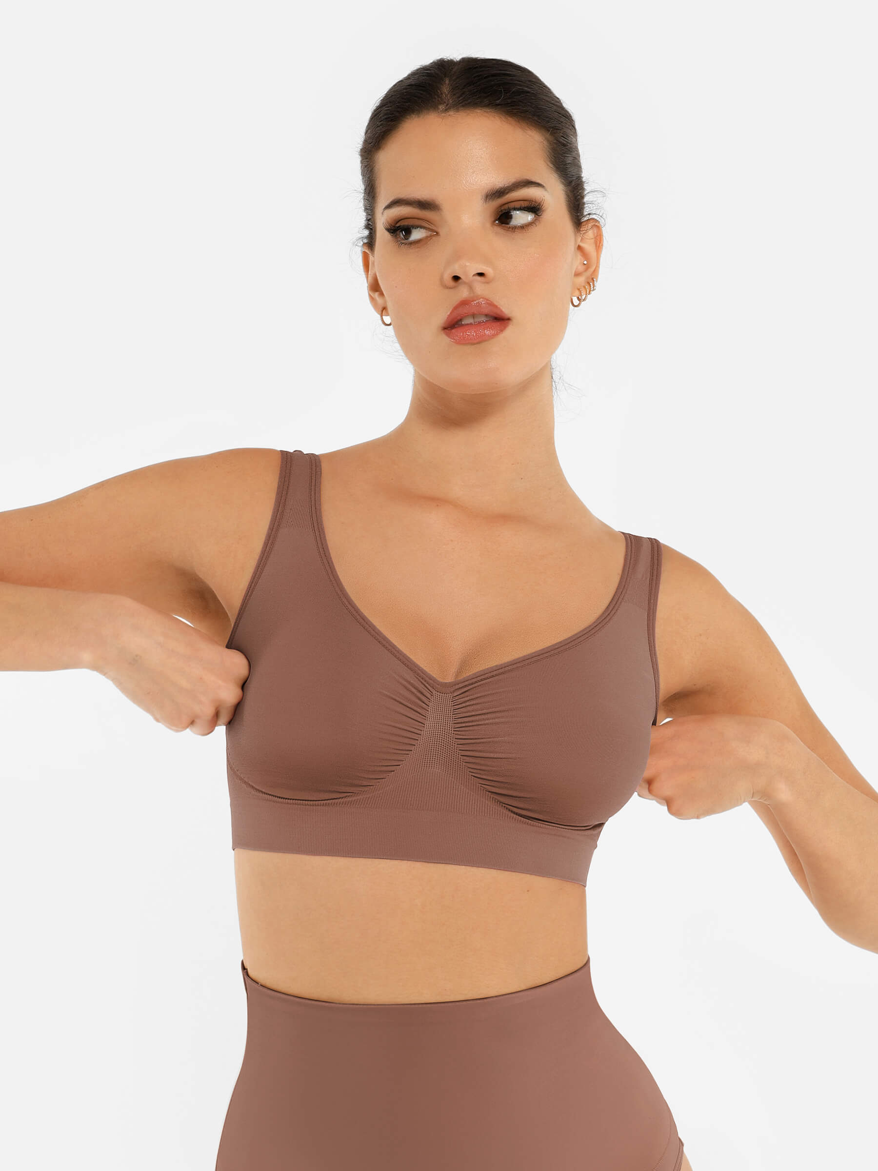 Feelingirl No Underwire Wide Straps Everyday Bra Bundle