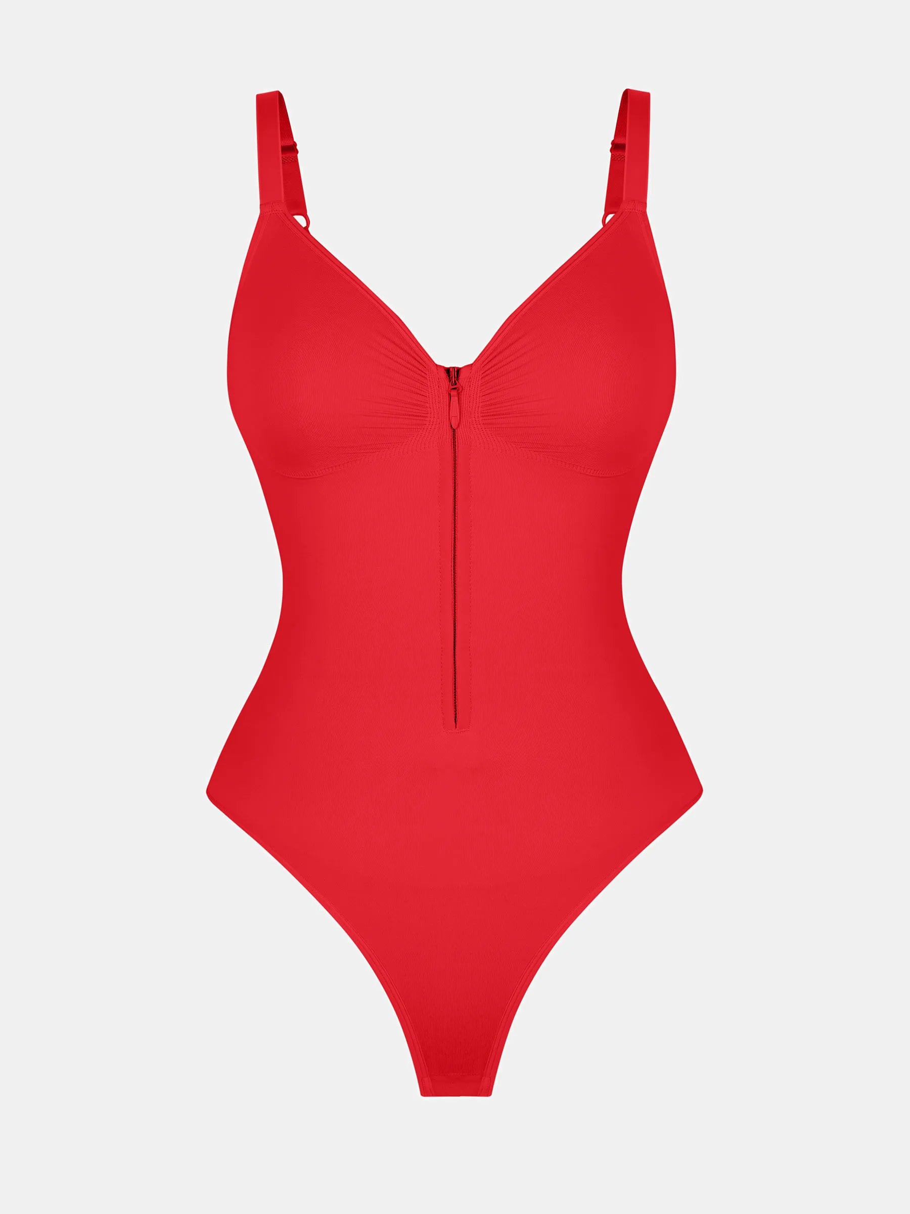 Feelingirl Seamless Shaping Tummy Control Zipper Bodysuit