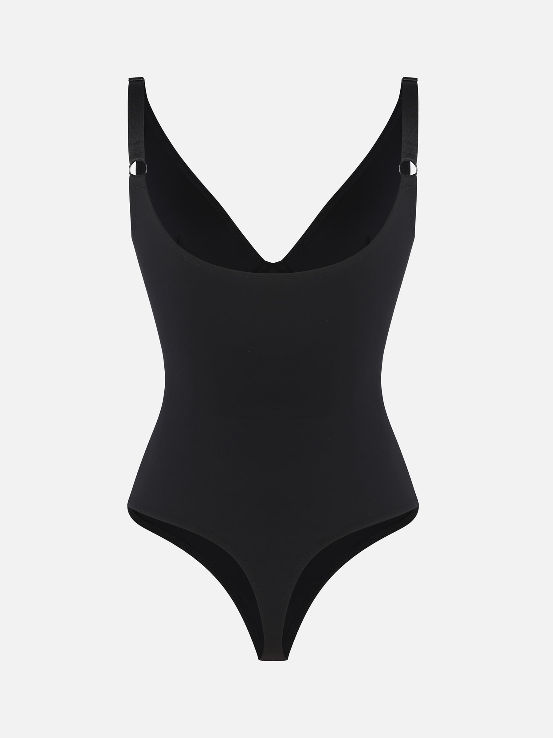 Feelingirl 2er-Pack Shapewear-Bodysuit-Paket mit tiefem V-Ausschnitt und Bauchkontrolle