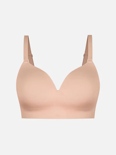 Feelingirl Wireless Seamless Push-Up V-neck Bra