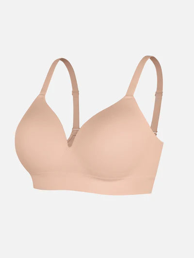 Feelingirl Wireless Seamless Push-Up V-neck Bra