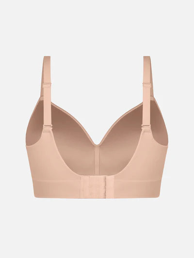 Feelingirl Wireless Seamless Push-Up V-neck Bra