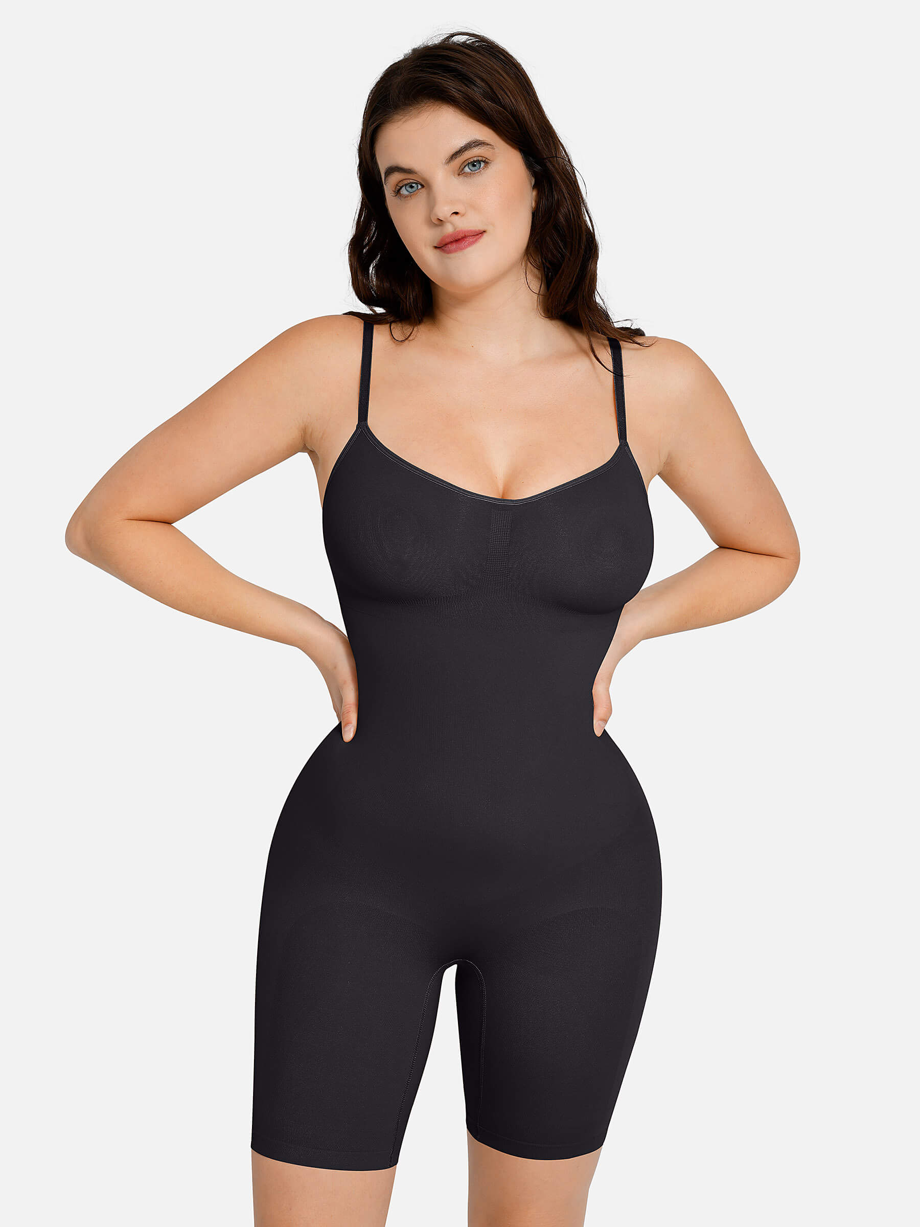 FeelinGirl Long Sleeve Bodysuit for Women Tummy Control Thong - Import It  All
