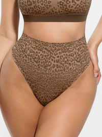 Culotte gainante léopard taille moyenne Feelingirl