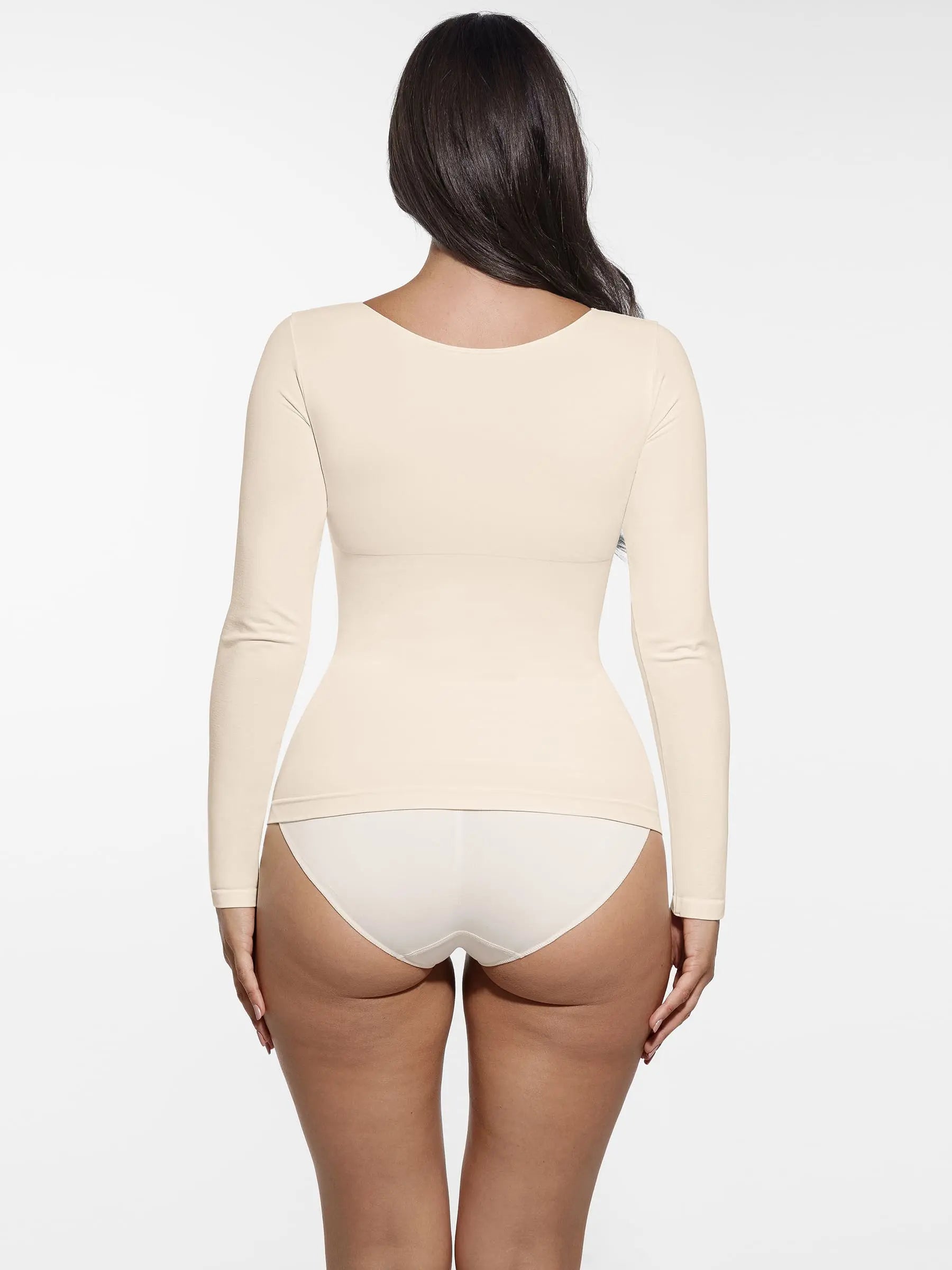 Feelingirl Seamless Long-Sleeve Everyday Shaper Top