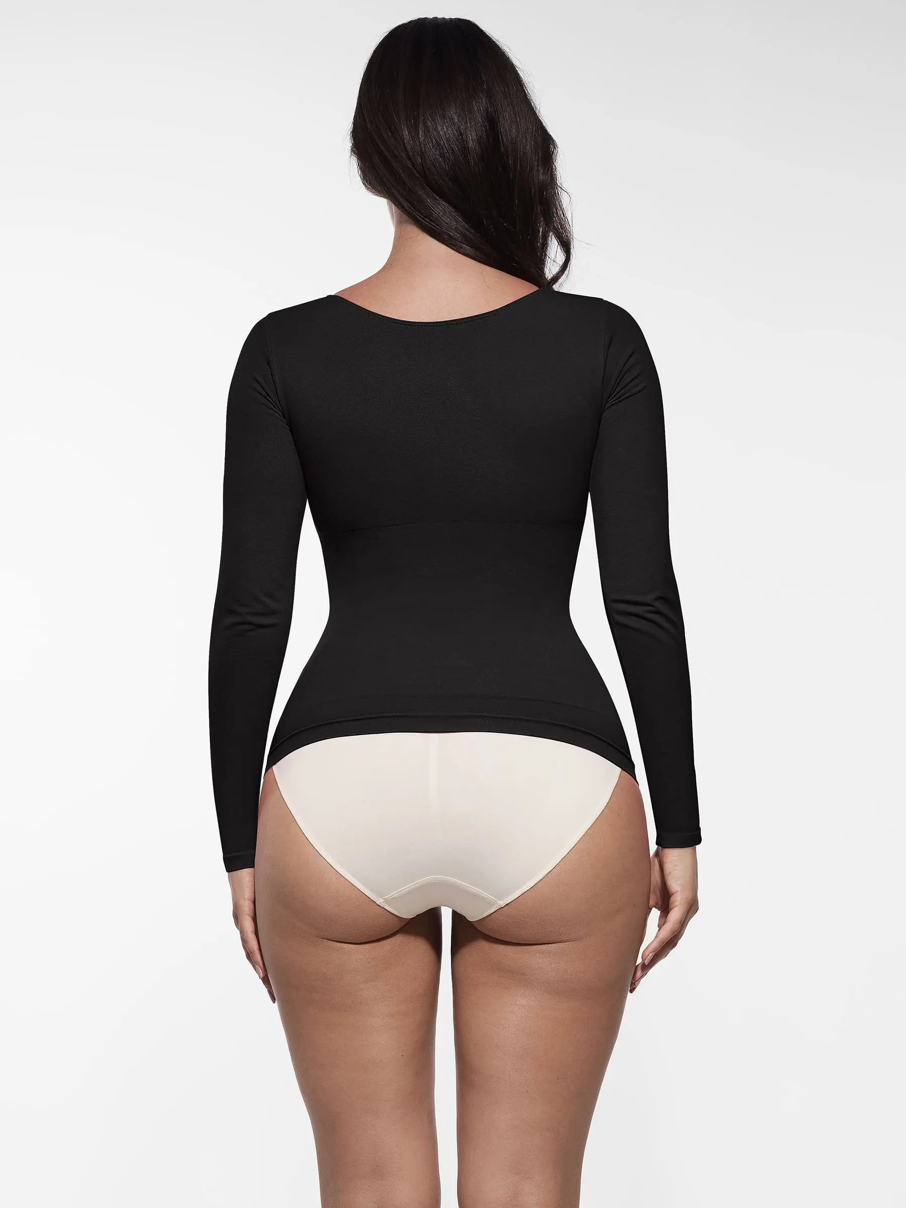 Feelingirl Seamless Long-Sleeve Everyday Shaper Top