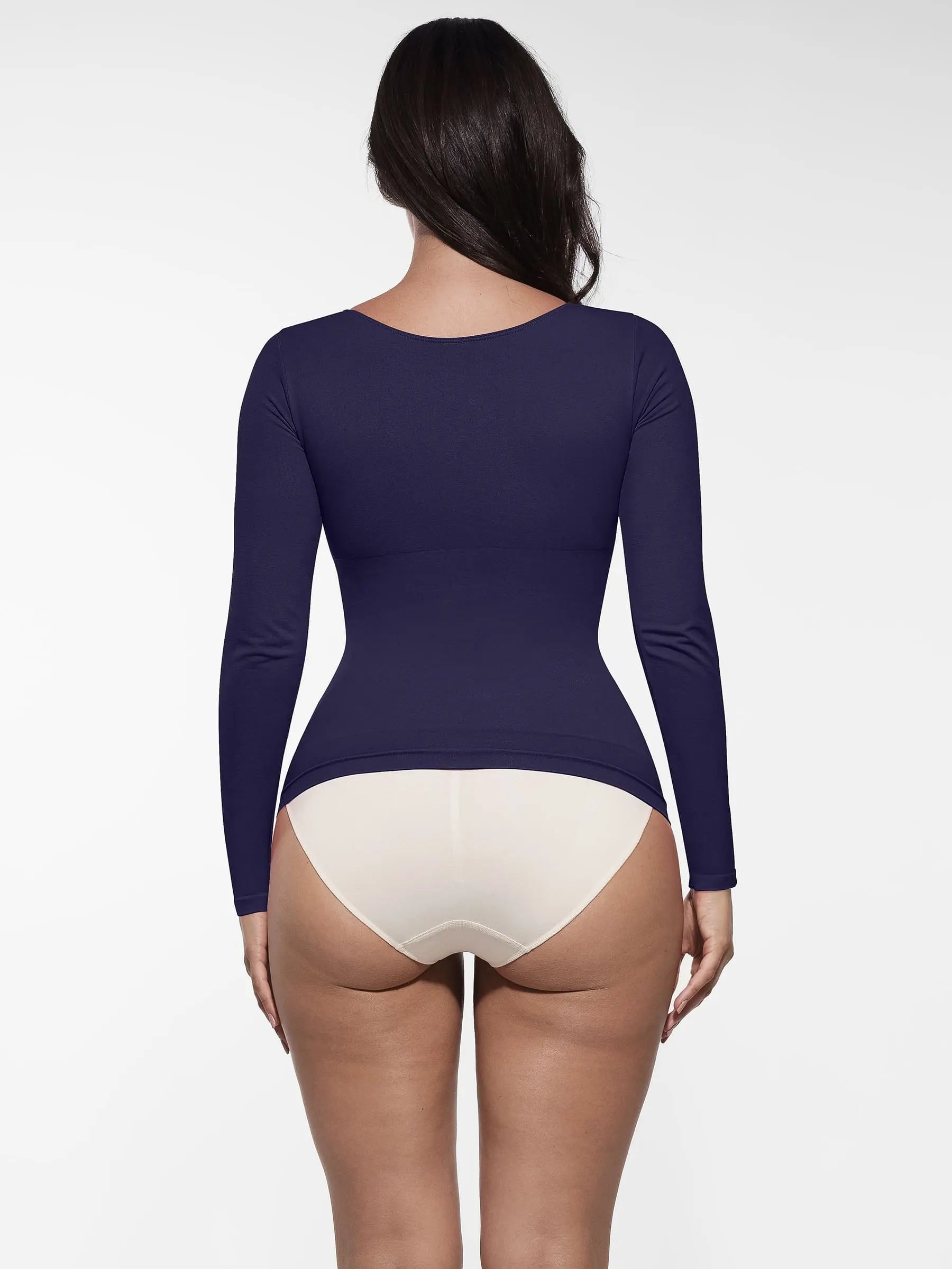 Feelingirl Seamless Long-Sleeve Everyday Shaper Top