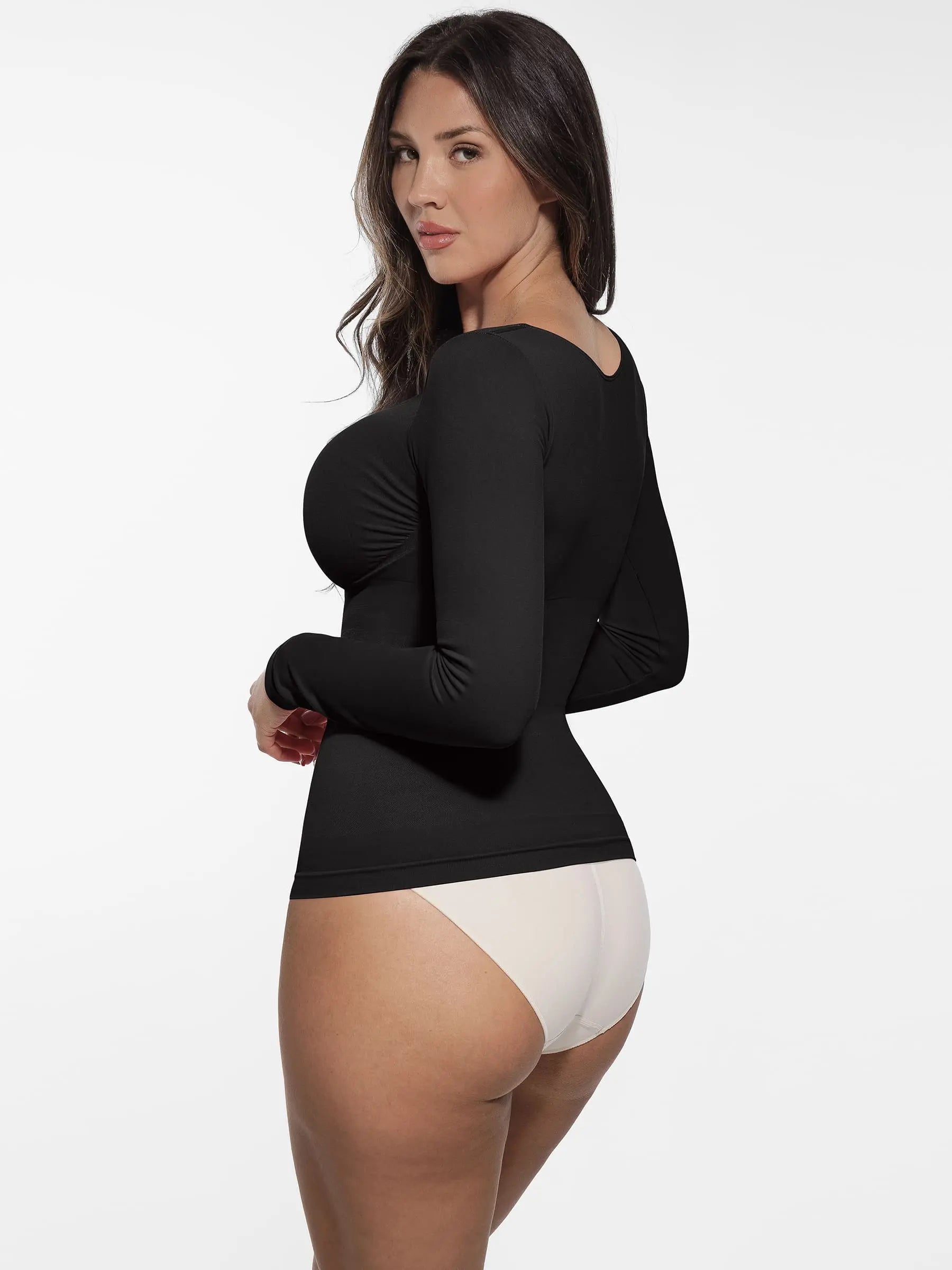 Feelingirl Seamless Long-Sleeve Everyday Shaper Top