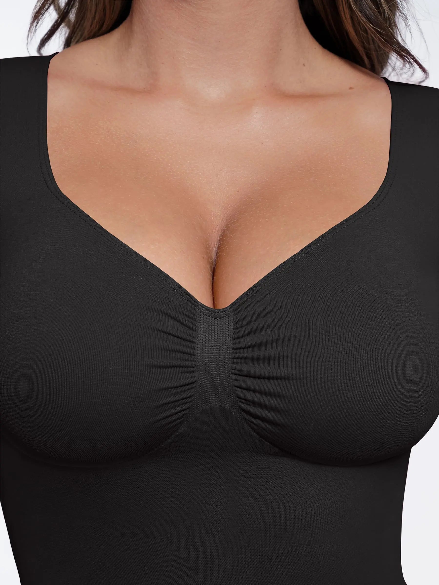 Feelingirl Seamless Long-Sleeve Everyday Shaper Top
