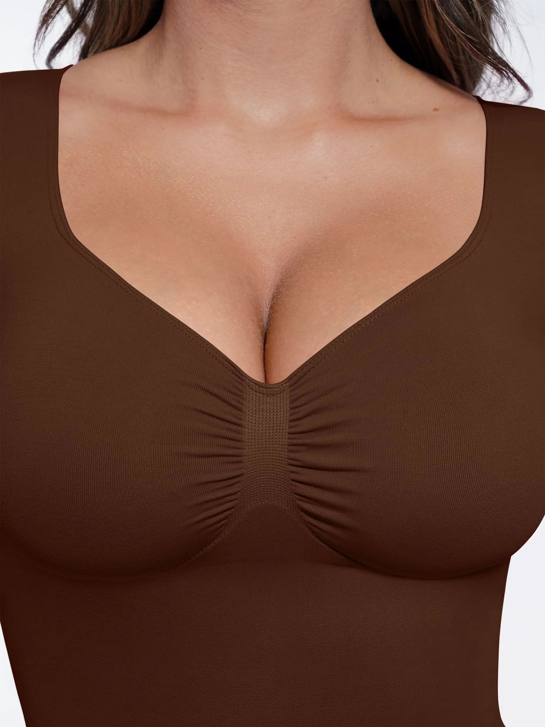 Feelingirl Seamless Long-Sleeve Everyday Shaper Top