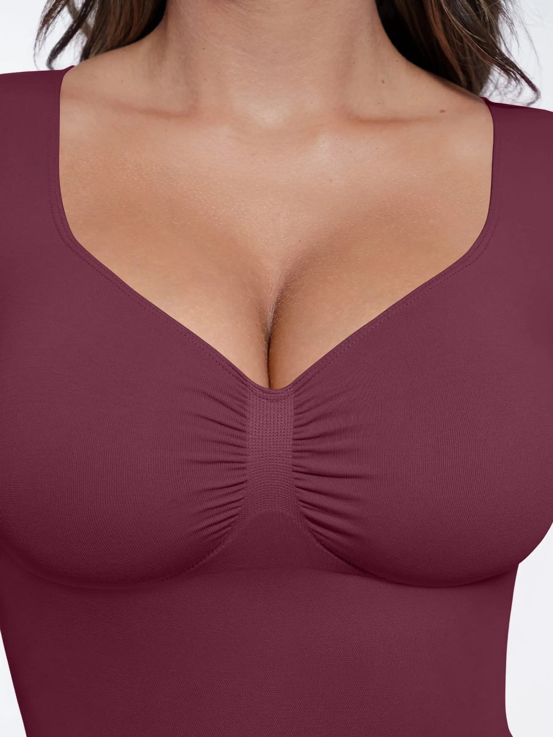 Feelingirl Seamless Long-Sleeve Everyday Shaper Top