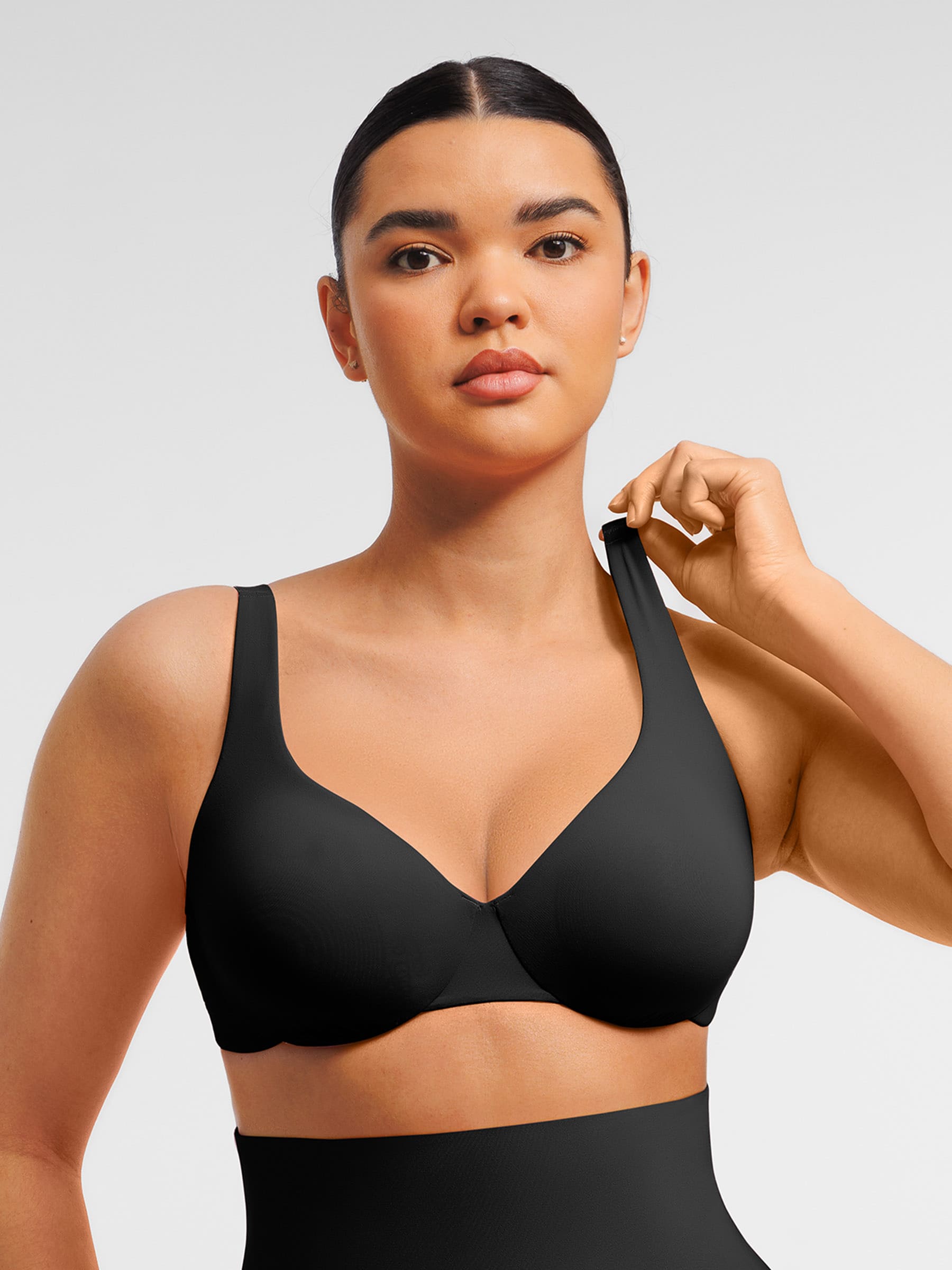 Feelingirl Verstellbarer Bügel-BH mit tiefem V-Ausschnitt