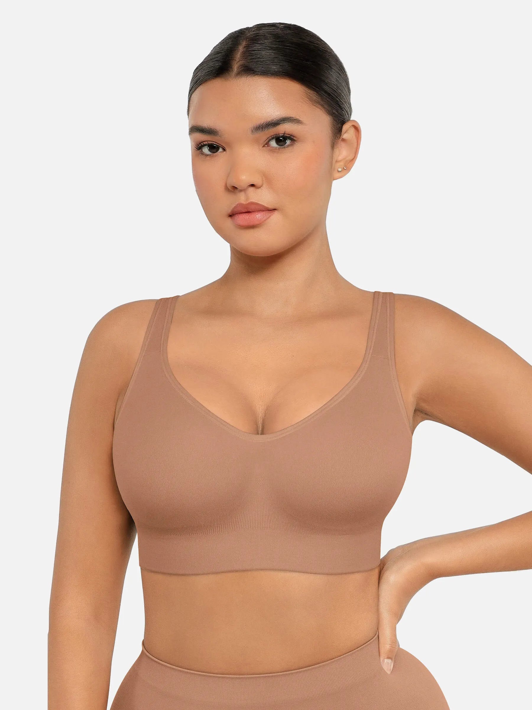 Feelingirl integrierter Softcups, volle Abdeckung, bügelloser BH
