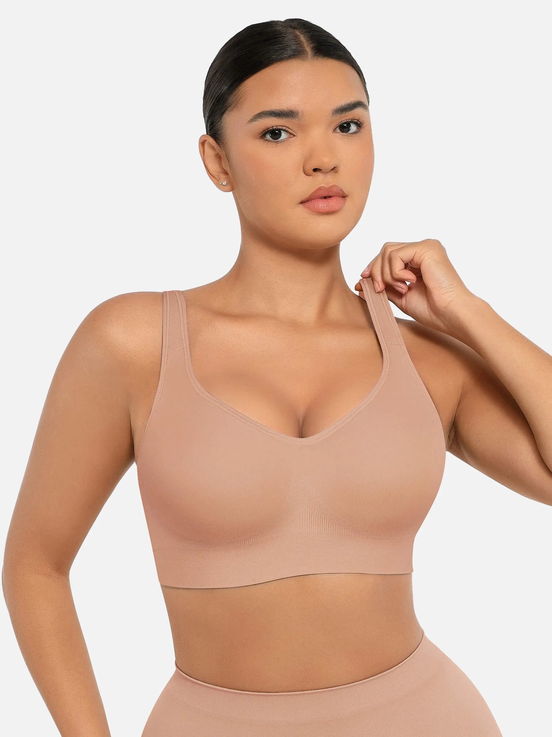Feelingirl integrierter Softcups, volle Abdeckung, bügelloser BH