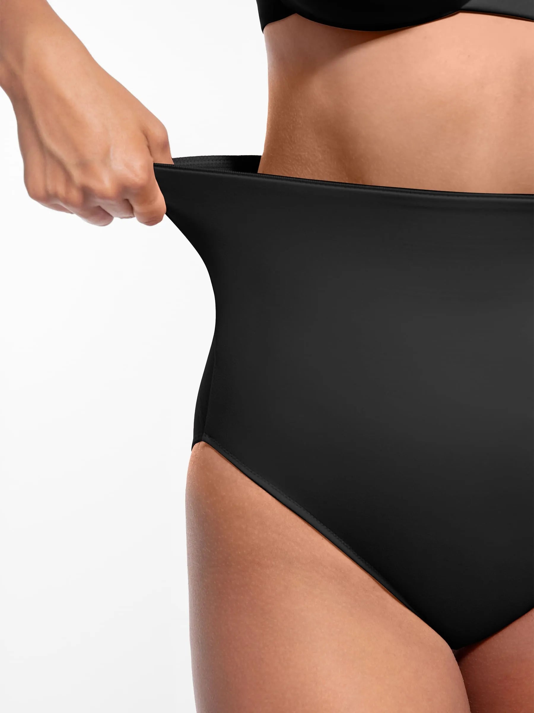 Feelingirl Built-in Elastic Mid-Waist Shaping Panties