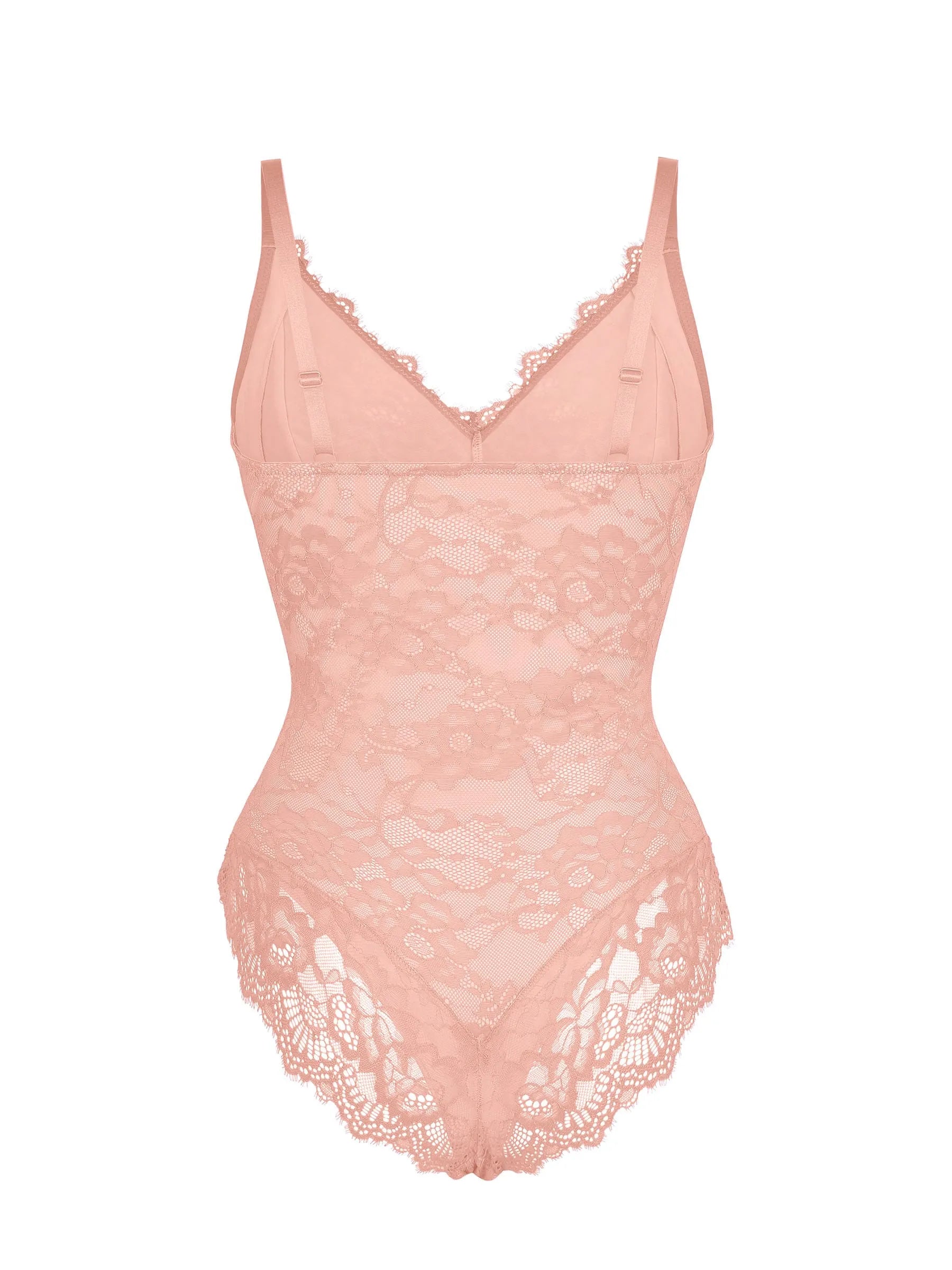 Feelingirl Lace V Neck Full Bodysuit Underwear