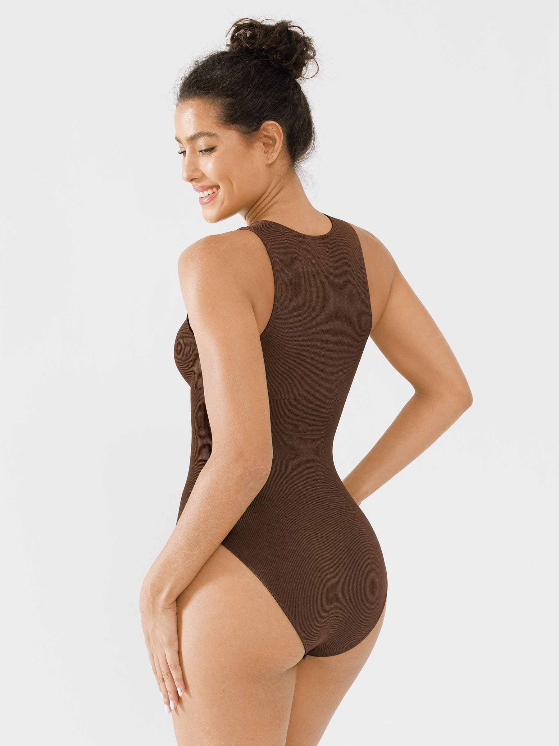 Feelingirl-Seamless-Ribbed-Bodysuit-with-Crew-Neck-and-Hidden-Zipper
-BN6