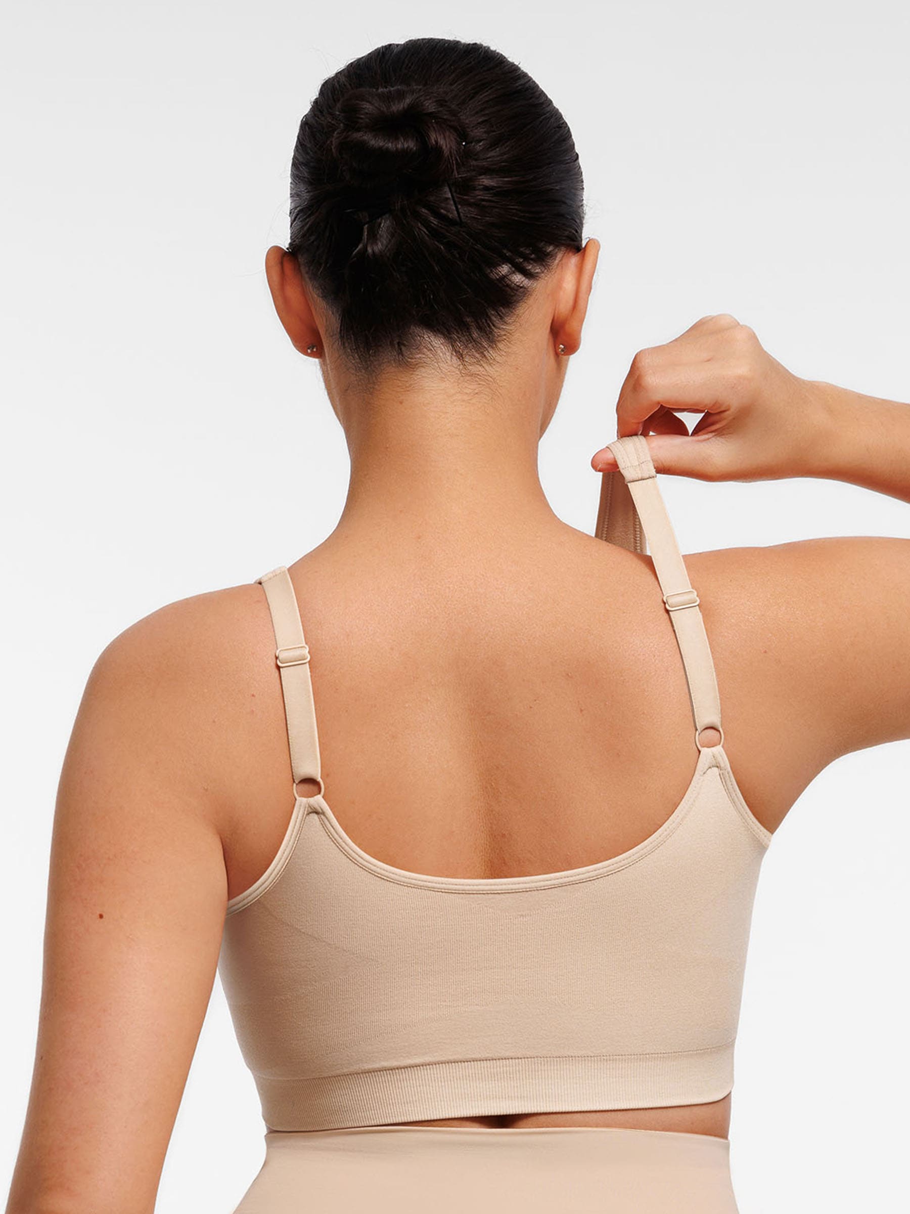 Soutien-gorge sans coutures à fermeture éclair et ouverture sur le devant Feelingirl