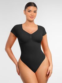 Body gainant sans coutures à manches courtes Feelingirl