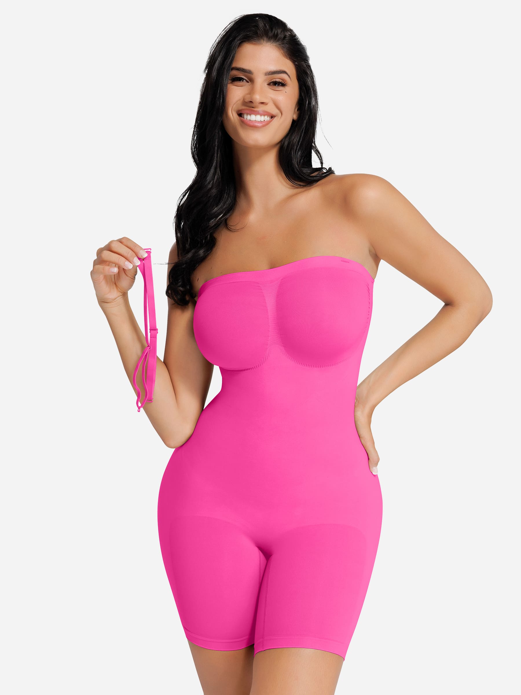 Feelingirl nahtloser trägerloser Body mit abnehmbaren Trägern