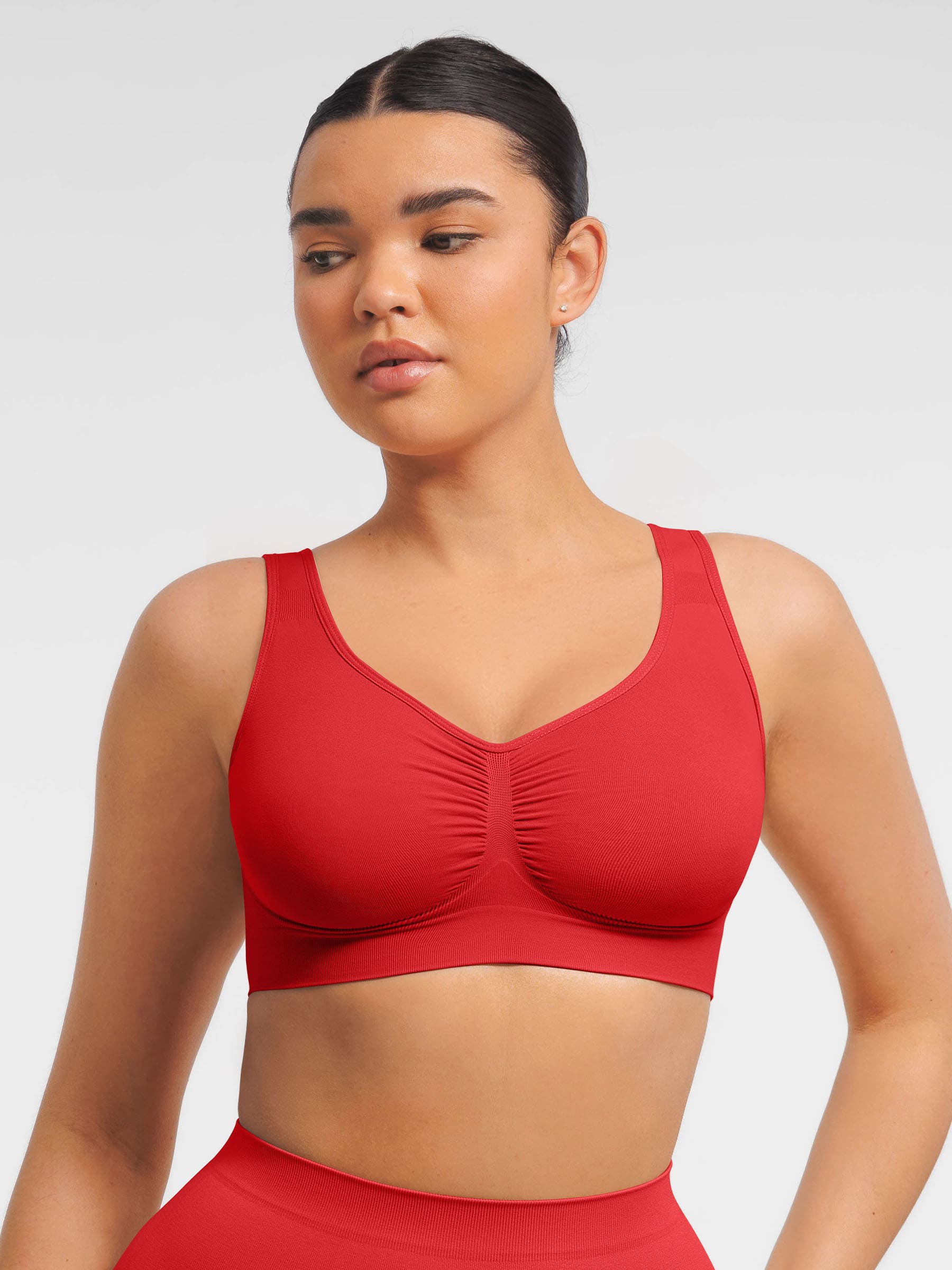 Feelingirl Seamless Wide Straps Everyday Bra