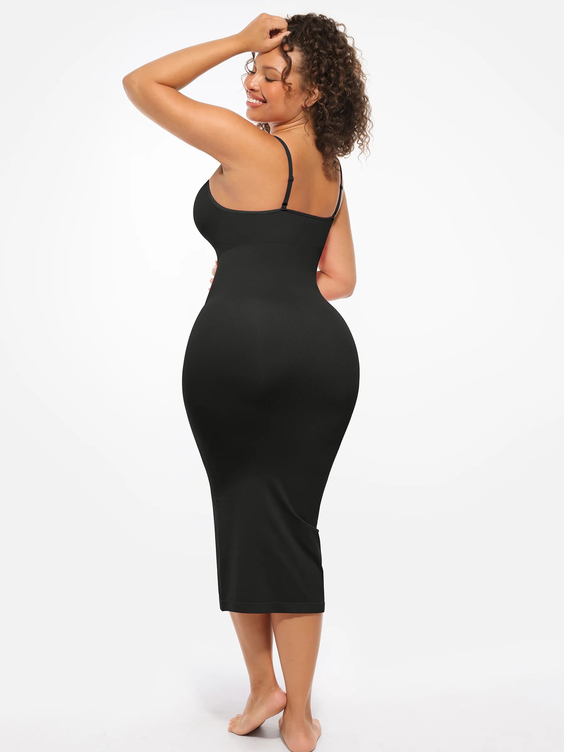 Feelingirl Nahtloses Midi-Body-Shaper-Kleid