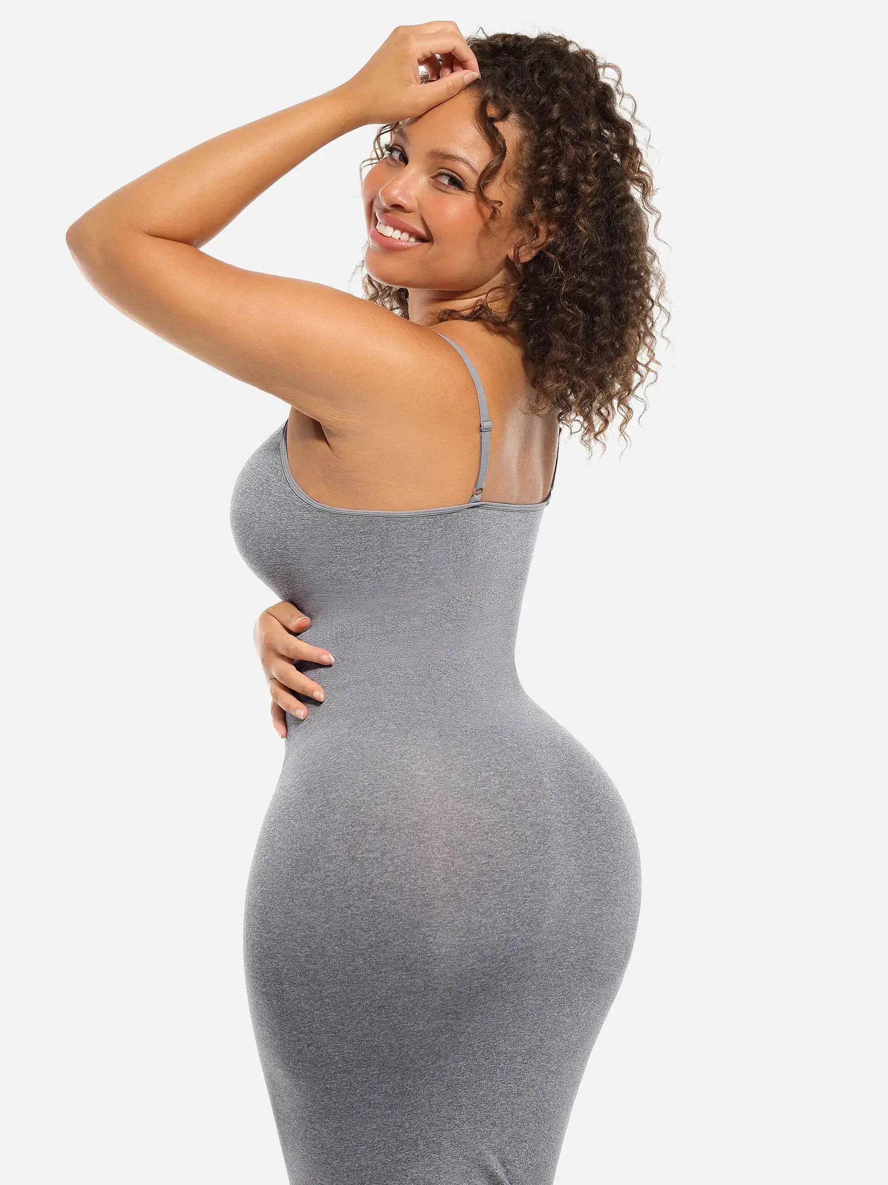 Feelingirl Nahtloses Midi-Body-Shaper-Kleid
