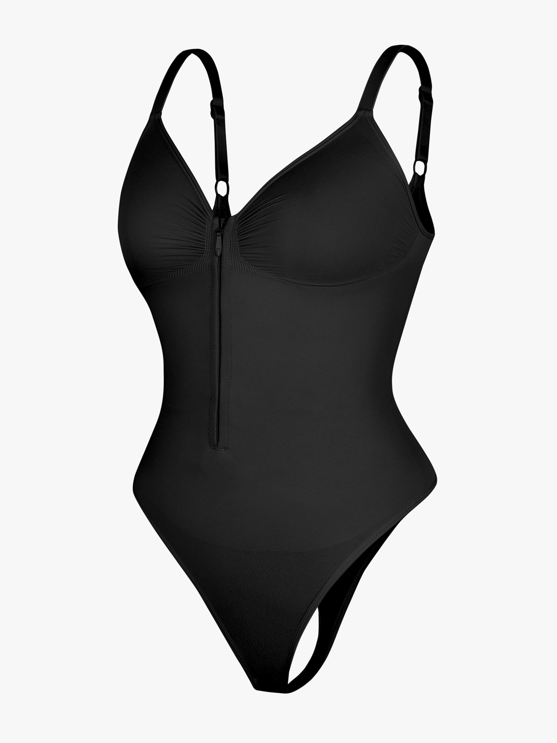 Feelingirl Tummy Control Zipper Shaping Bodysuit