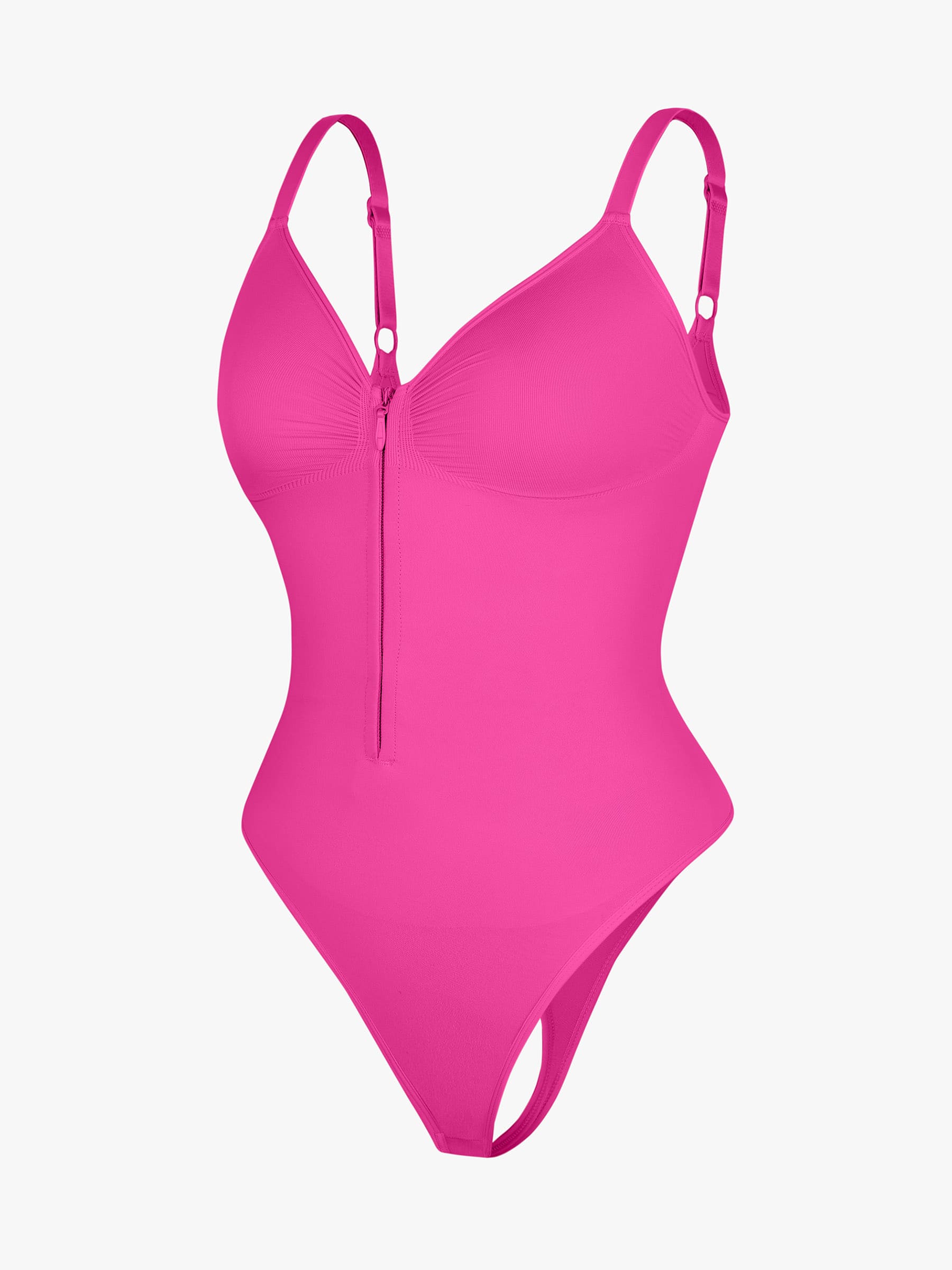 Feelingirl Tummy Control Zipper Shaping Bodysuit