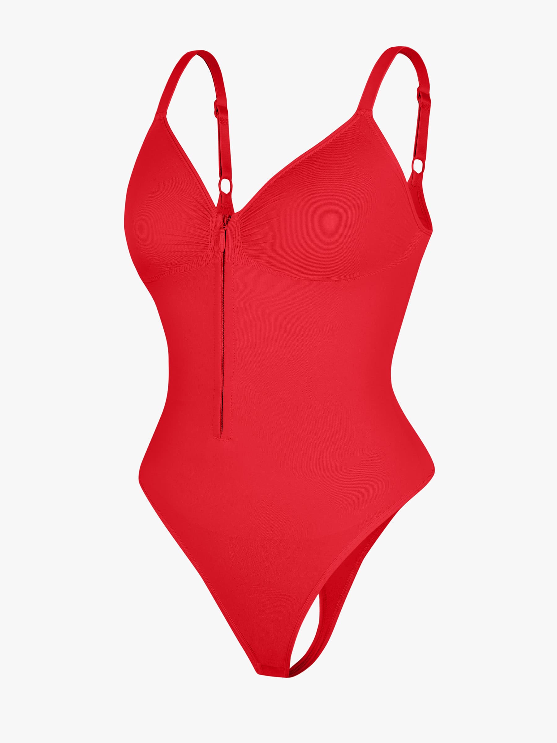 Feelingirl Tummy Control Zipper Shaping Bodysuit