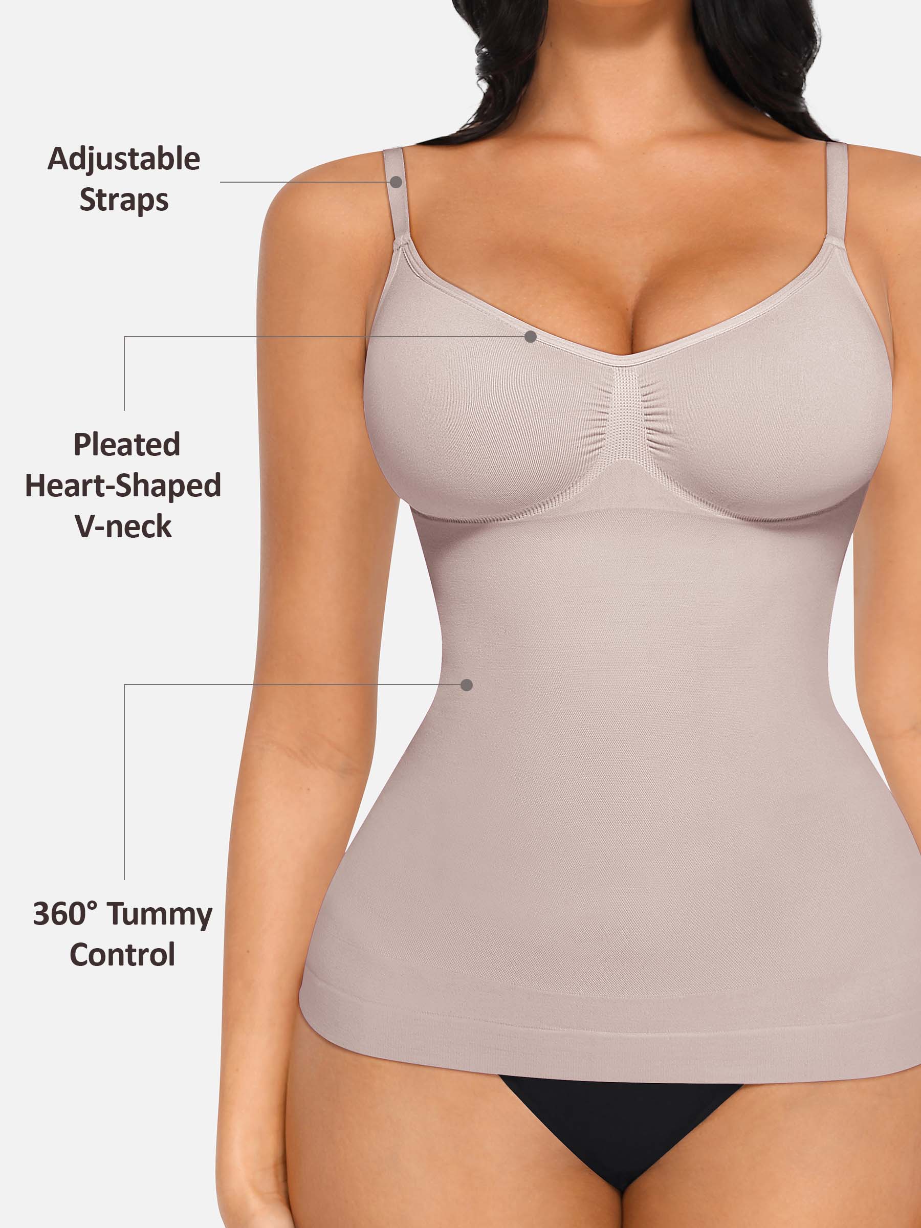 Camiseta sin mangas moldeadora Feelingirl con soporte para busto, cintura y abdomen