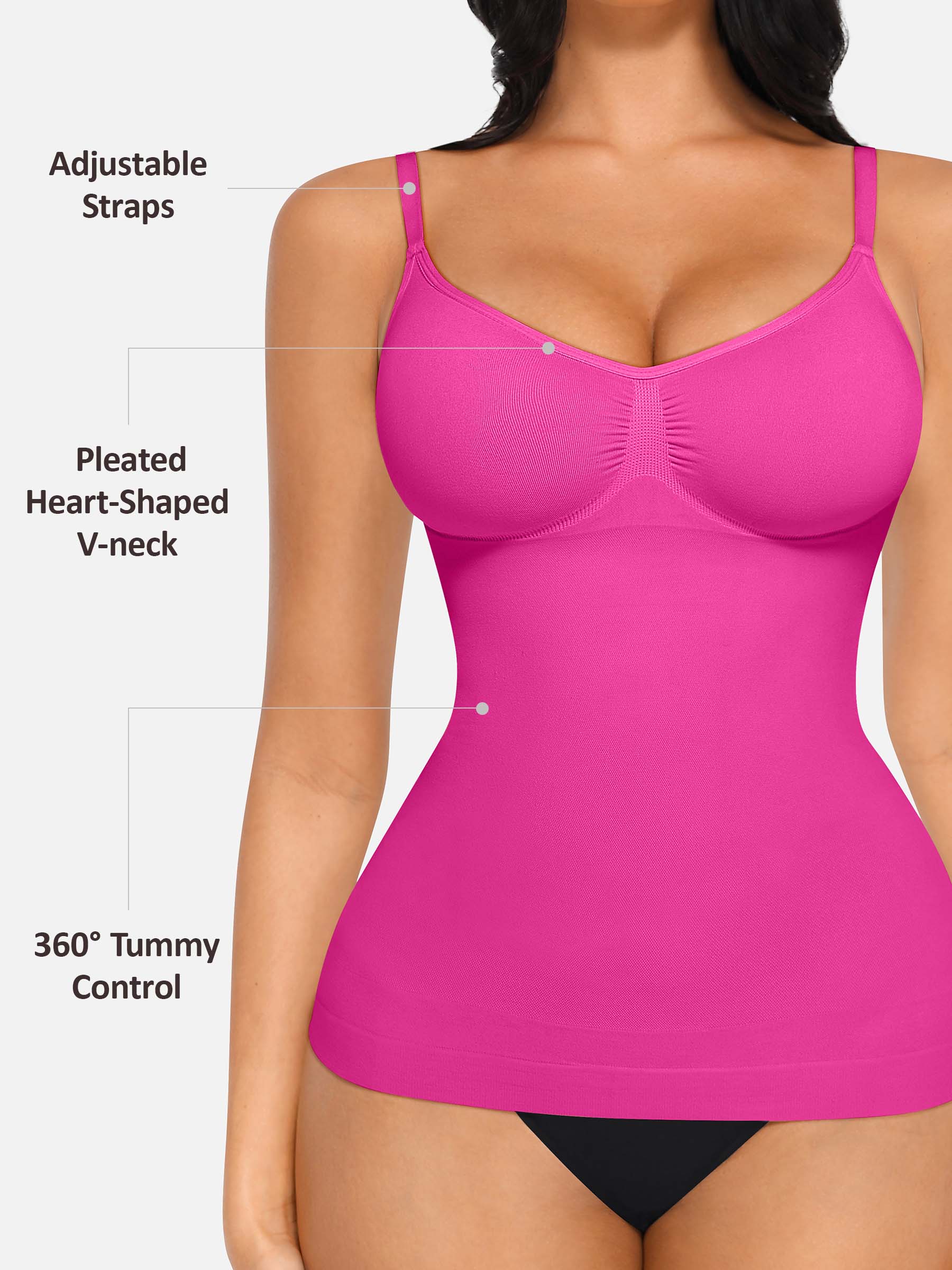 Camiseta sin mangas moldeadora Feelingirl con soporte para busto, cintura y abdomen