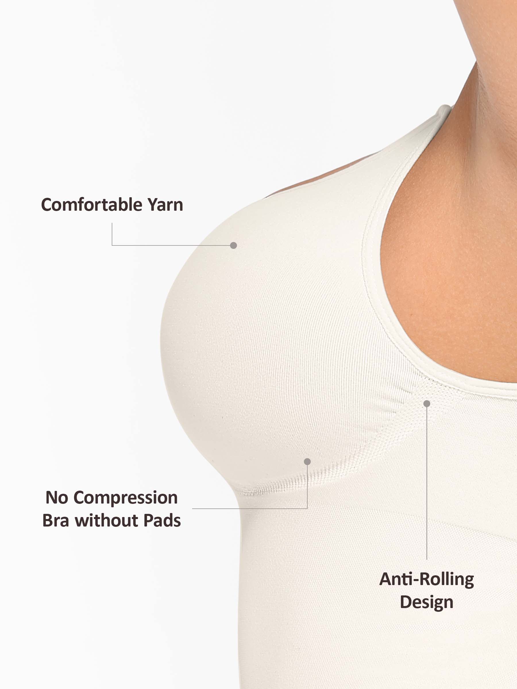 Camiseta sin mangas moldeadora Feelingirl con soporte para busto, cintura y abdomen