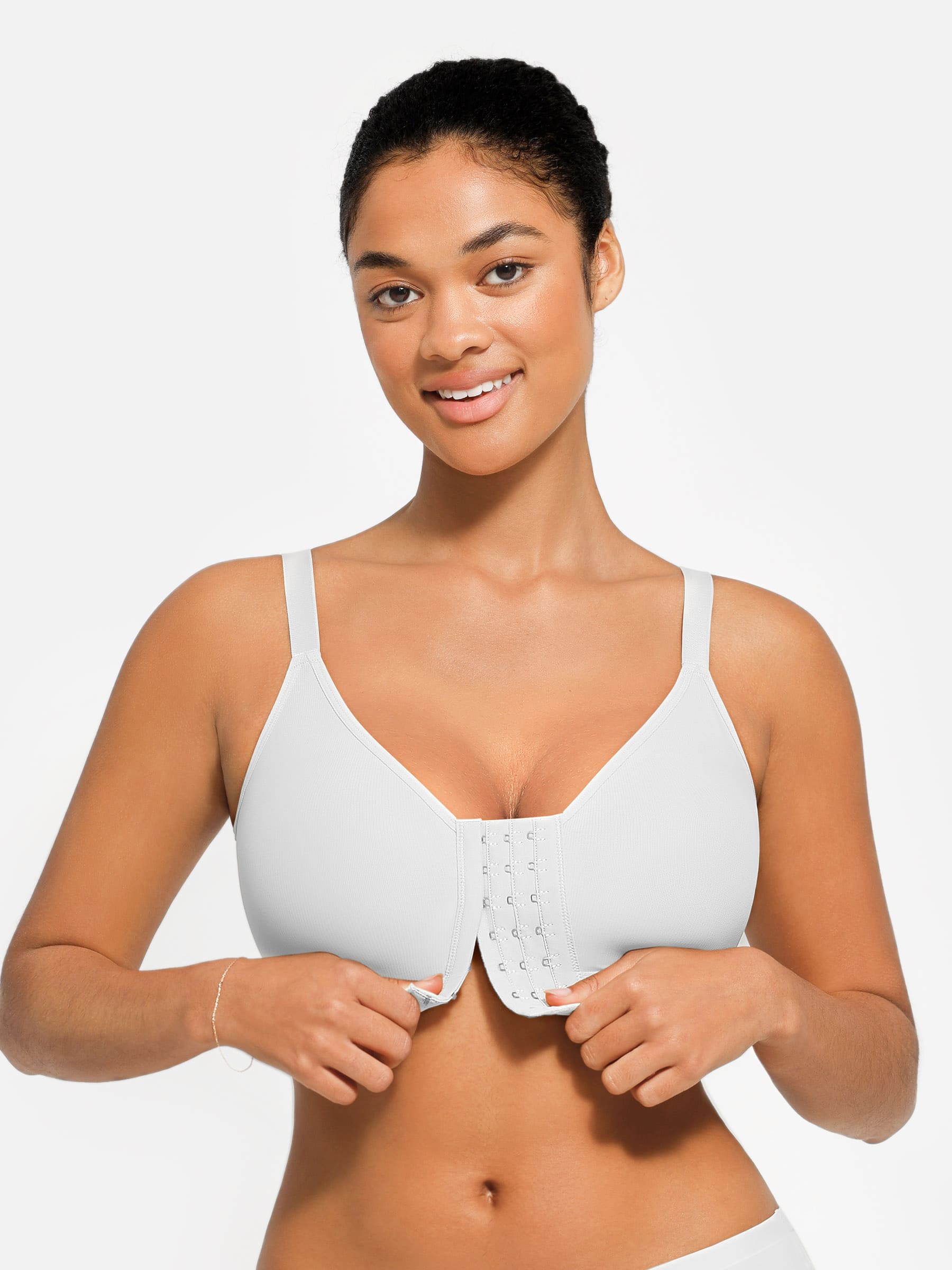 Soutien-gorge post-opératoire à fermeture frontale et couverture intégrale Feelingirl