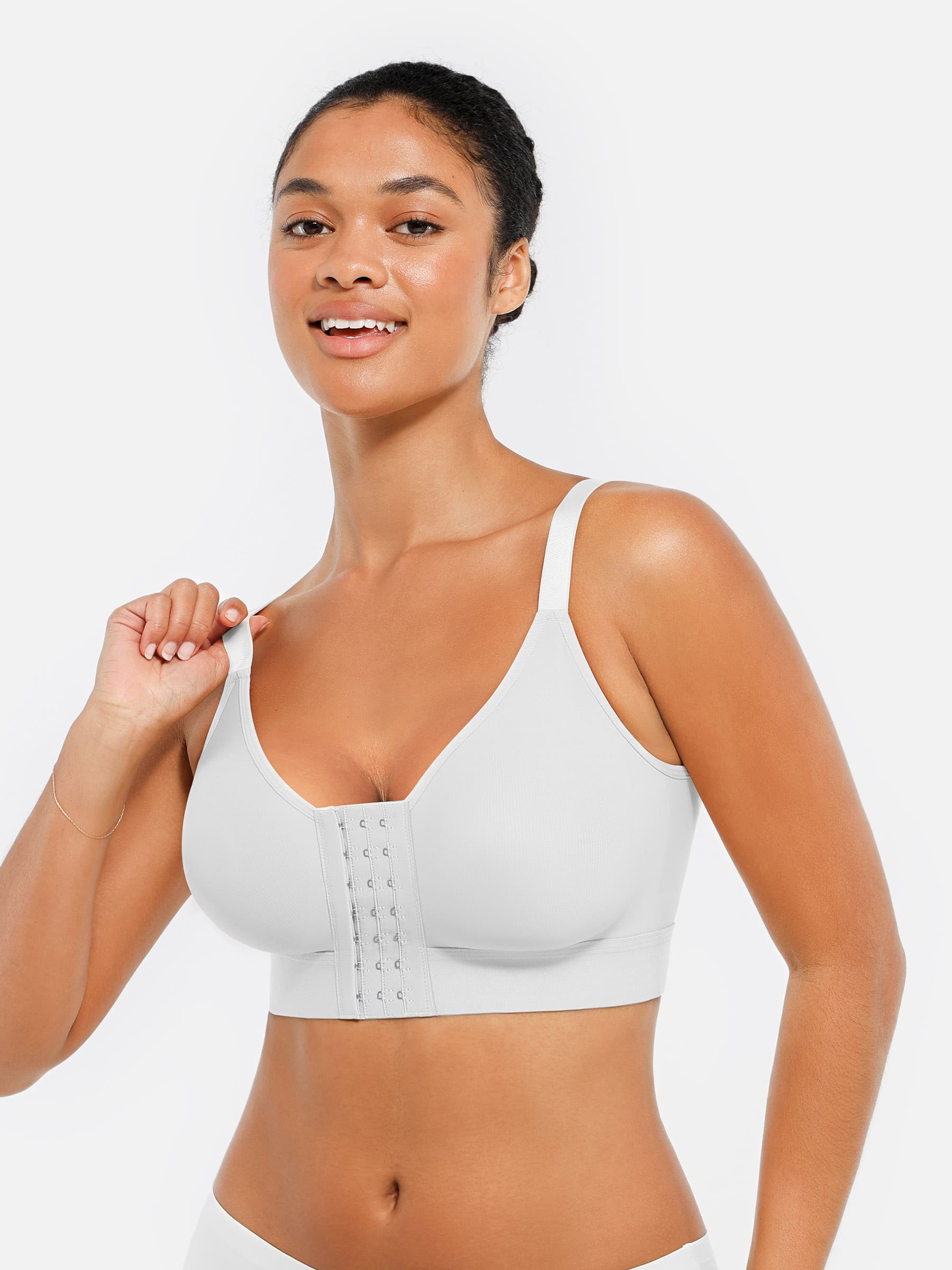 Soutien-gorge post-opératoire à fermeture frontale et couverture intégrale Feelingirl