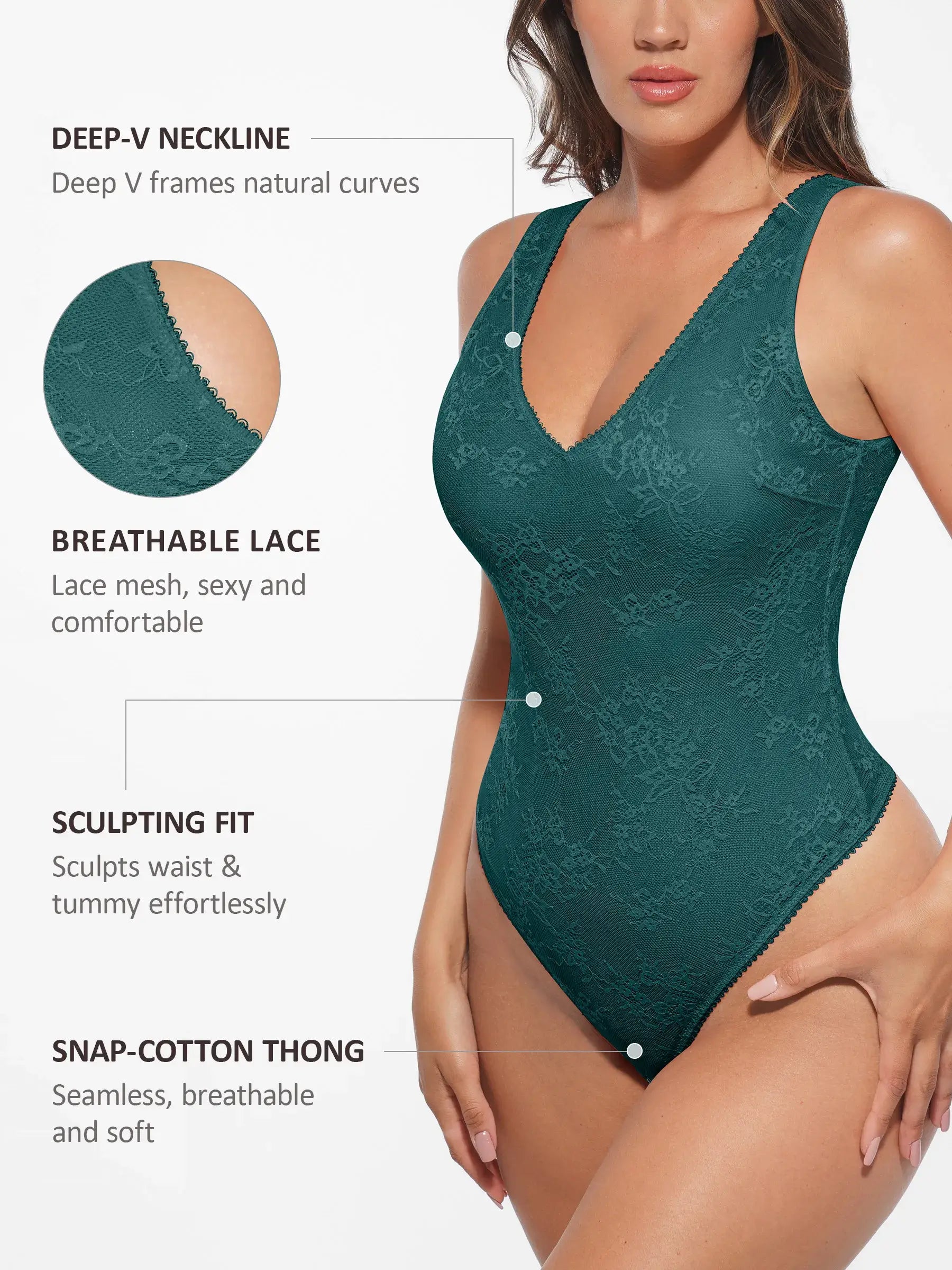 Body sculptant léger sans coutures Feelingirl