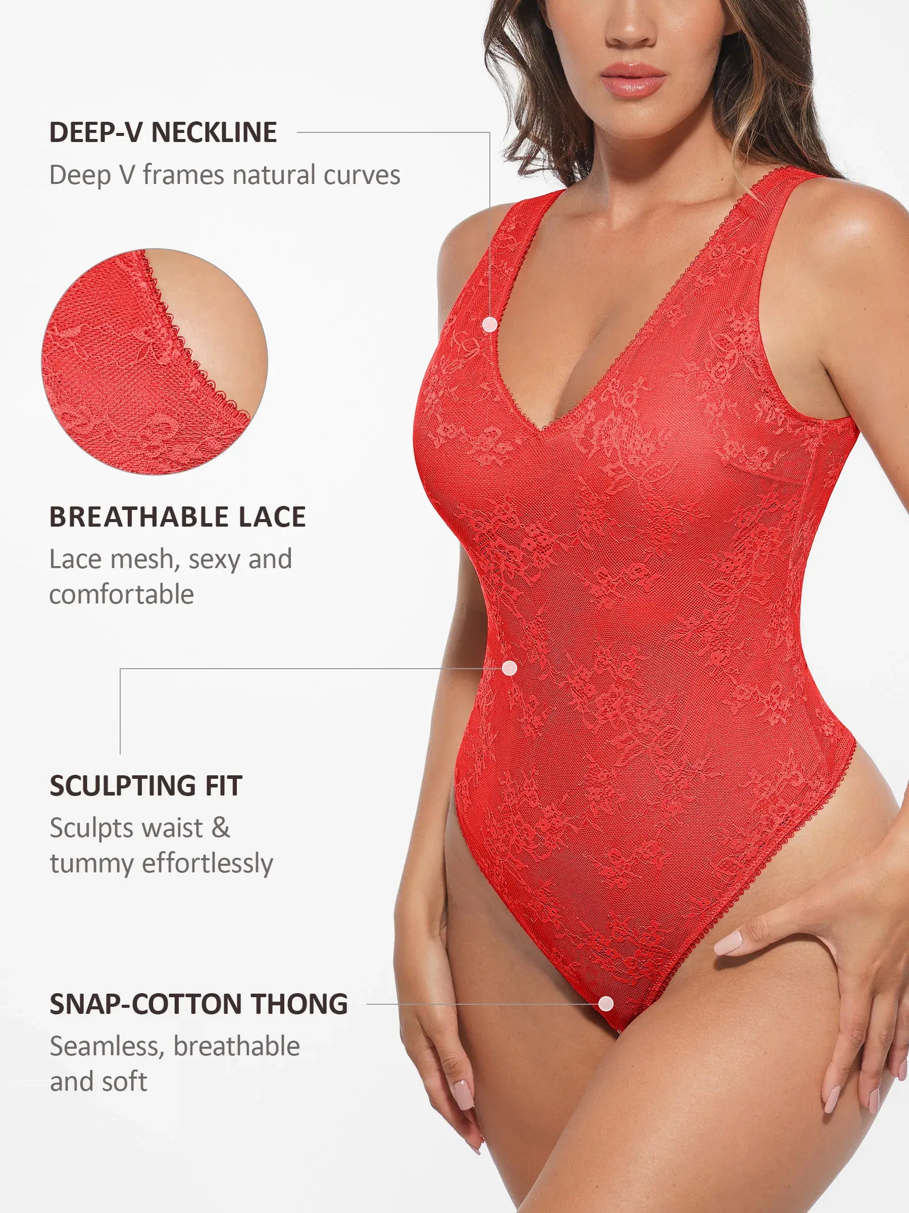 Body sculptant léger sans coutures Feelingirl