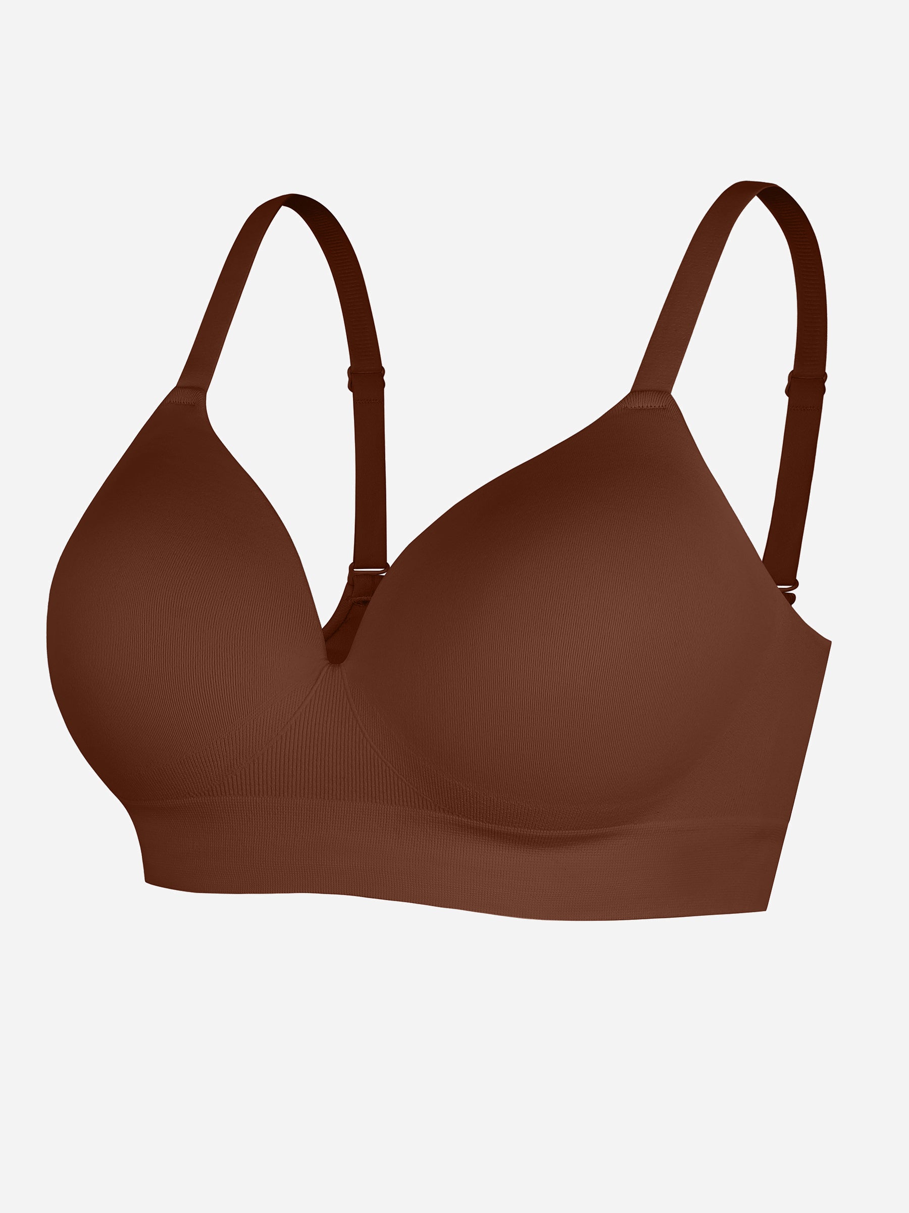 Feelingirl Wireless Seamless Push-Up V-neck Bra