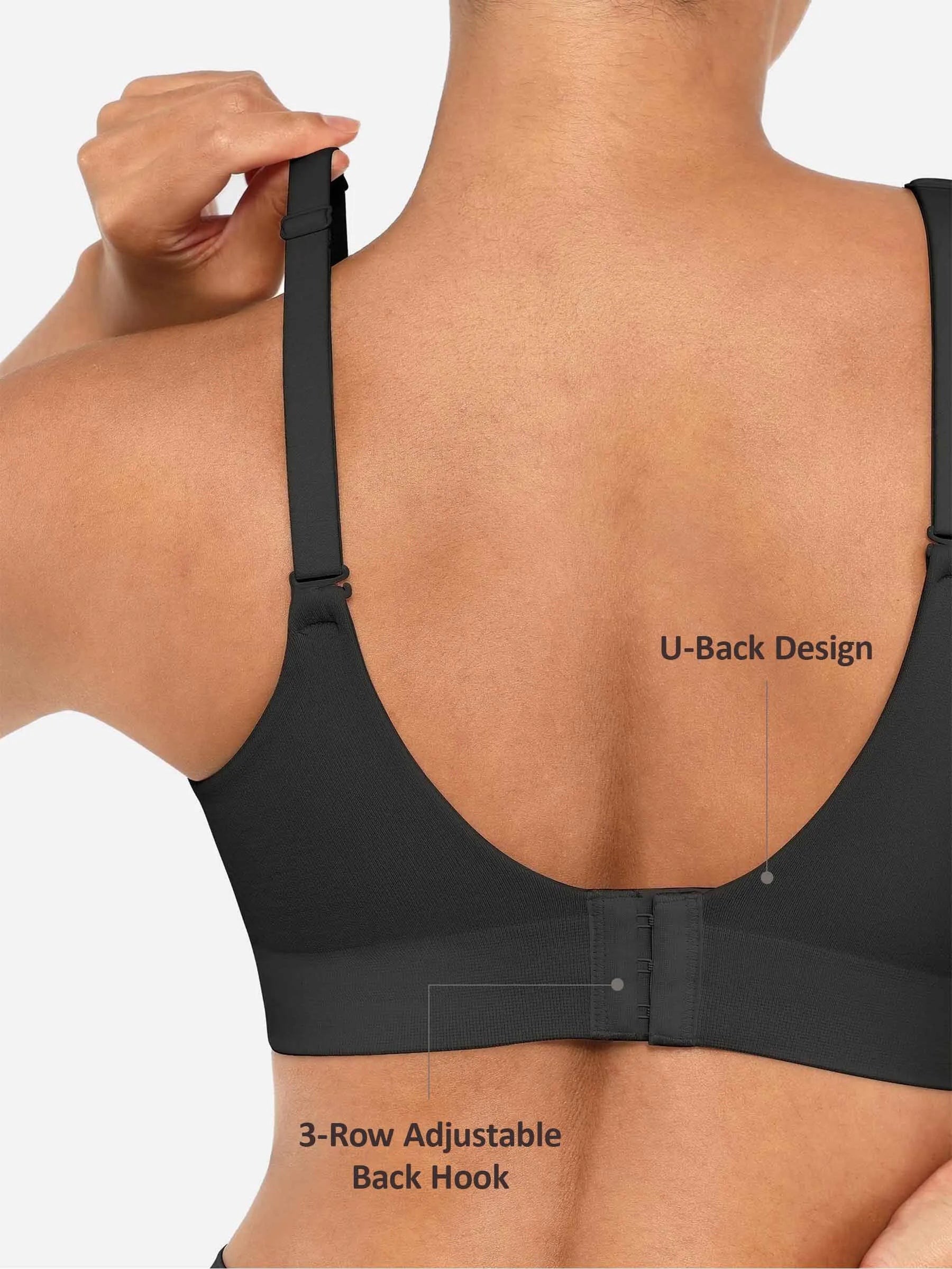 Sujetador push-up sin costuras, cómodo y de cobertura completa Feelingirl