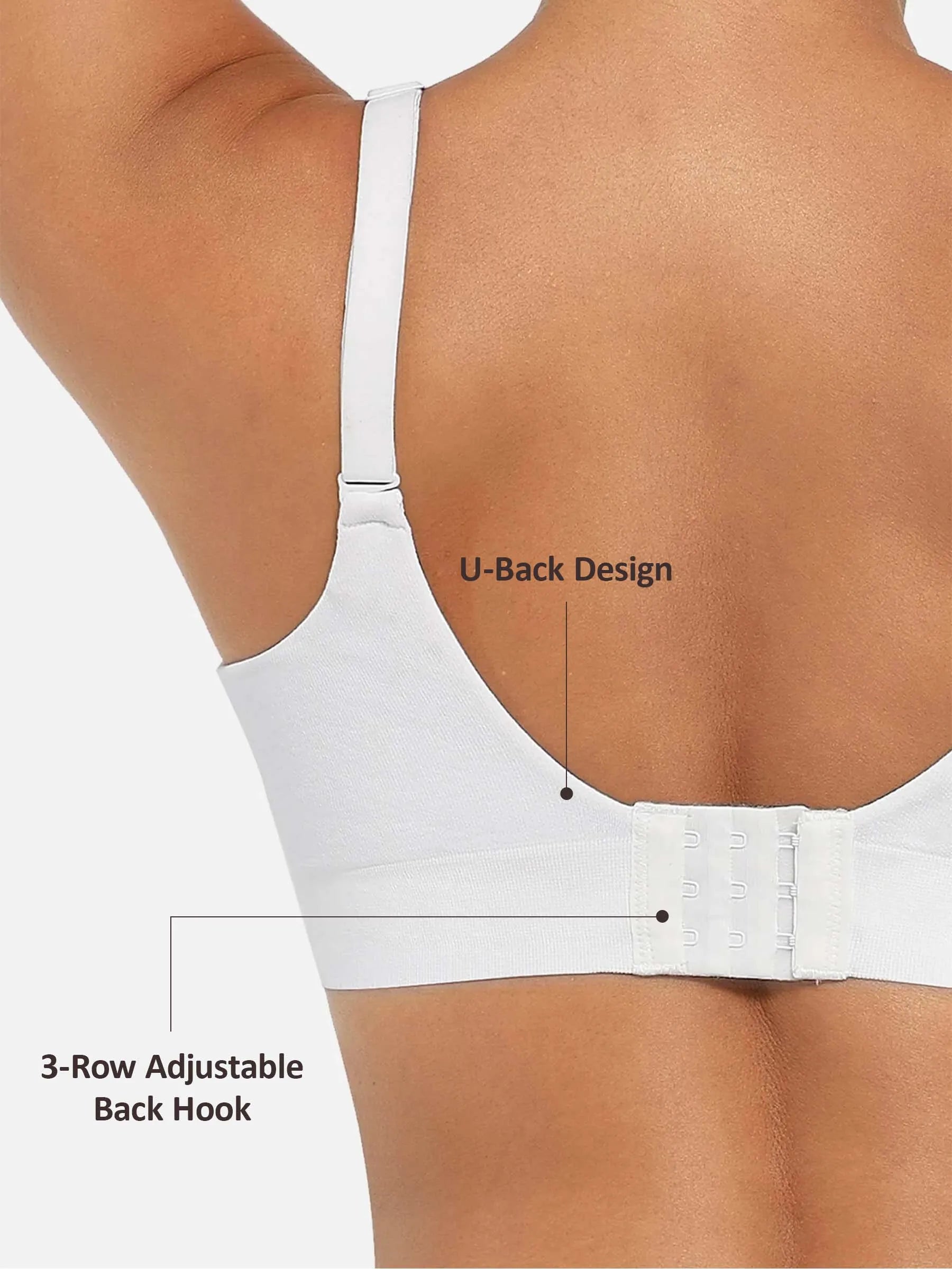 Sujetador push-up sin costuras, cómodo y de cobertura completa Feelingirl