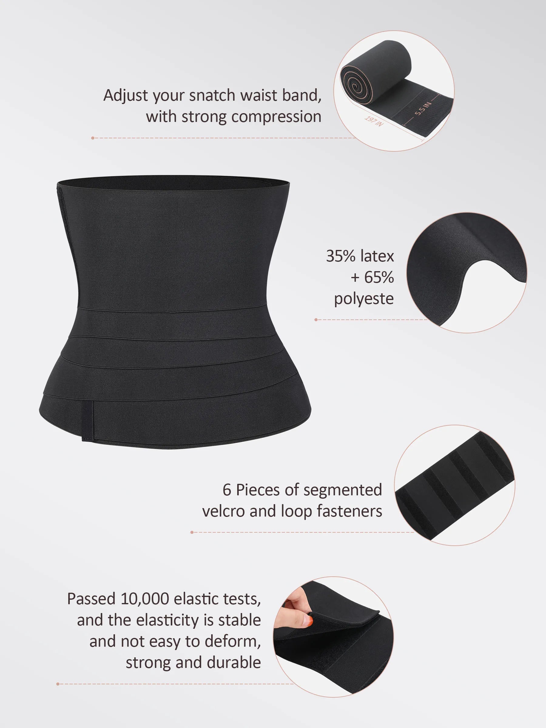 Feelingirl Tummy Wrap Waist Trainer