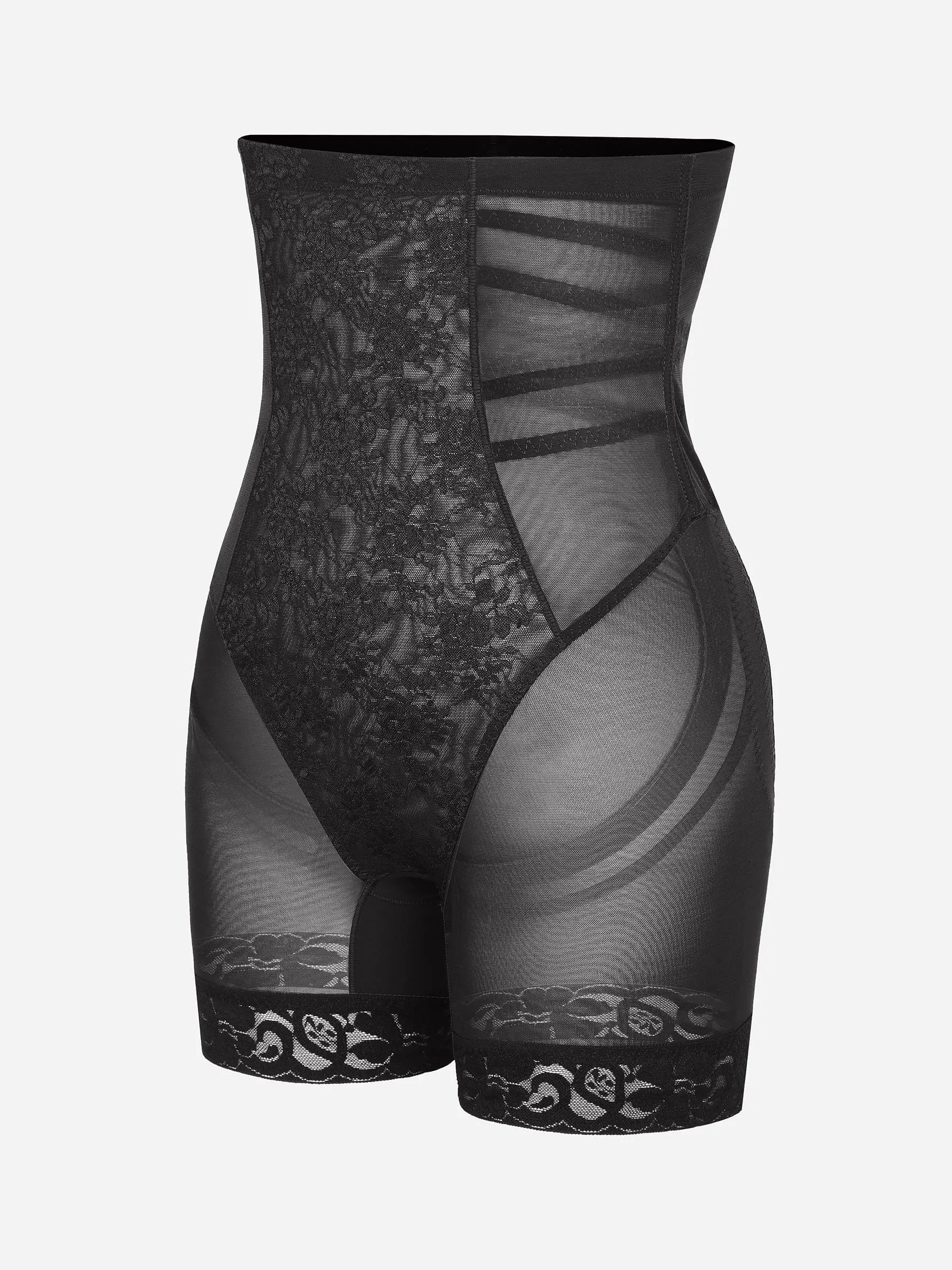 Feelingirl gemusterte, atmungsaktive Shapewear-Shorts aus Spitze