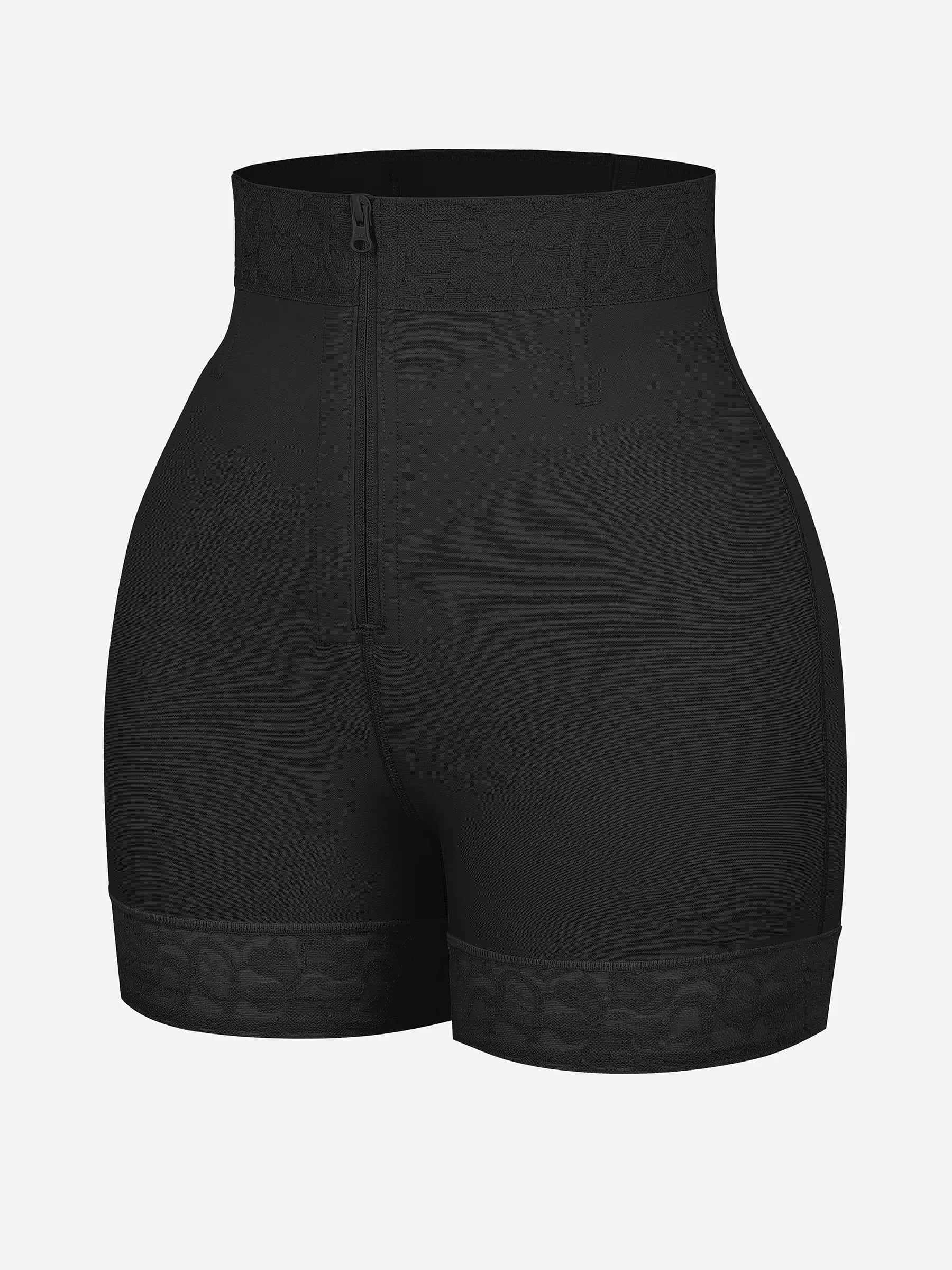 Feelingirl Short gainant gainant pour le ventre et rehausseur de fesses avec fermoirs et fermeture éclair
