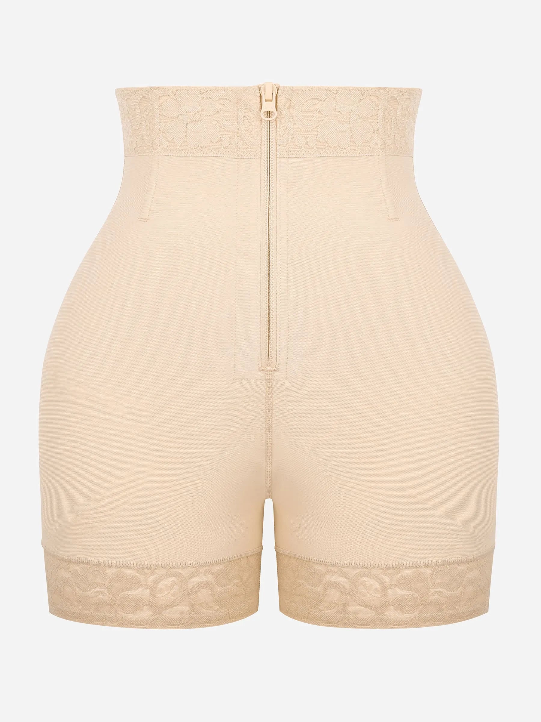 Feelingirl Short gainant gainant pour le ventre et rehausseur de fesses avec fermoirs et fermeture éclair