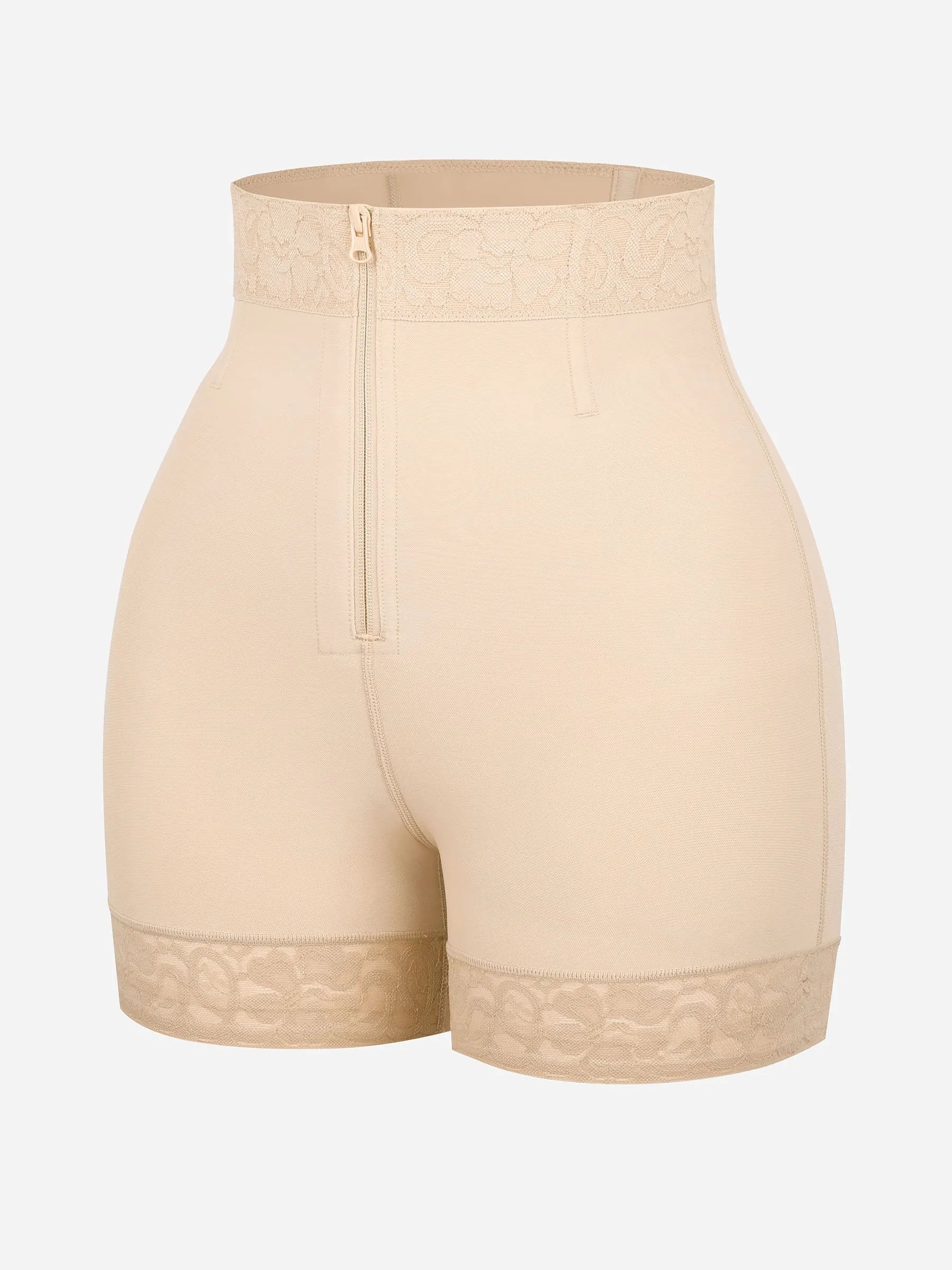Feelingirl Short gainant gainant pour le ventre et rehausseur de fesses avec fermoirs et fermeture éclair