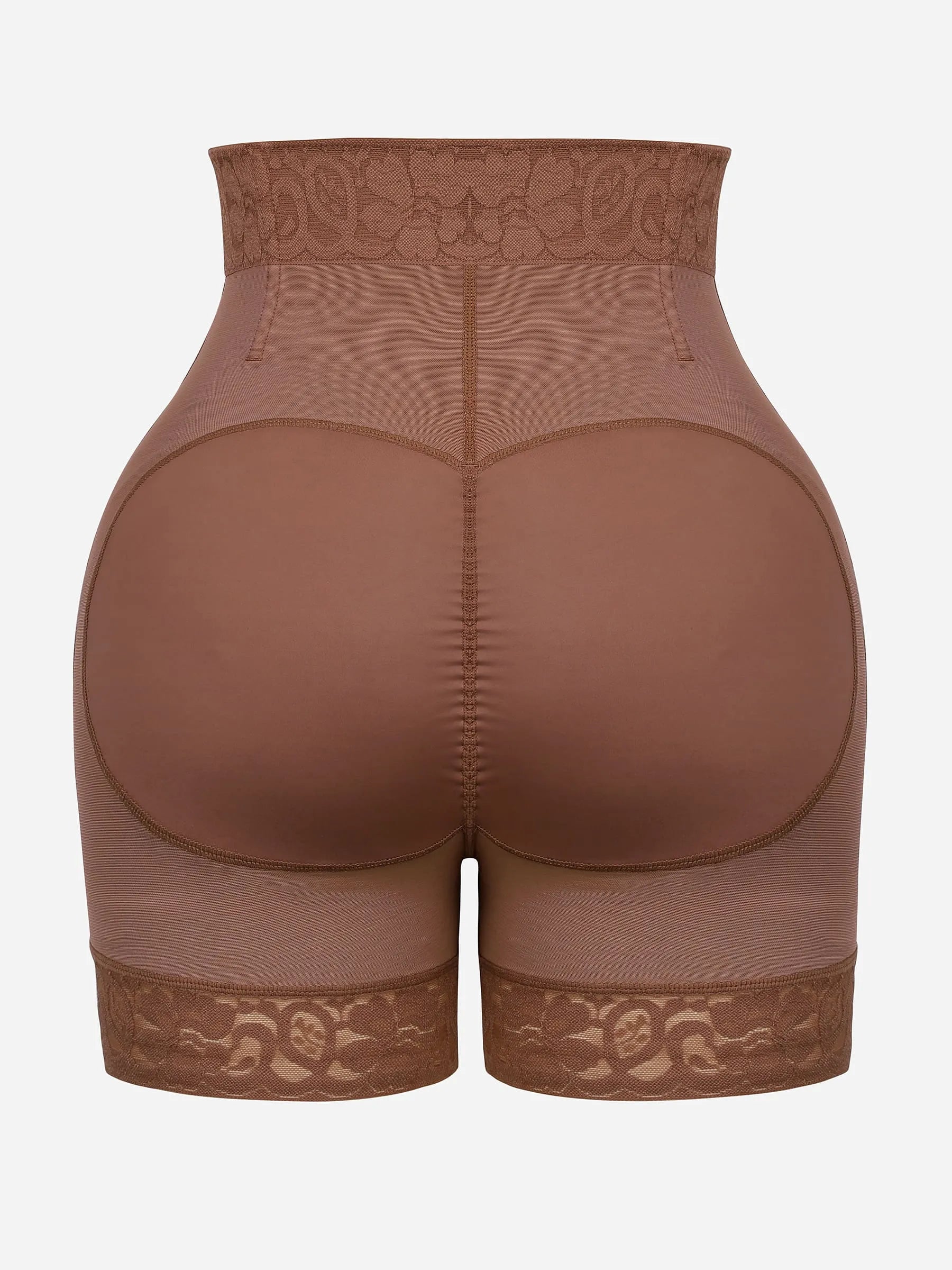 Feelingirl Short gainant gainant pour le ventre et rehausseur de fesses avec fermoirs et fermeture éclair