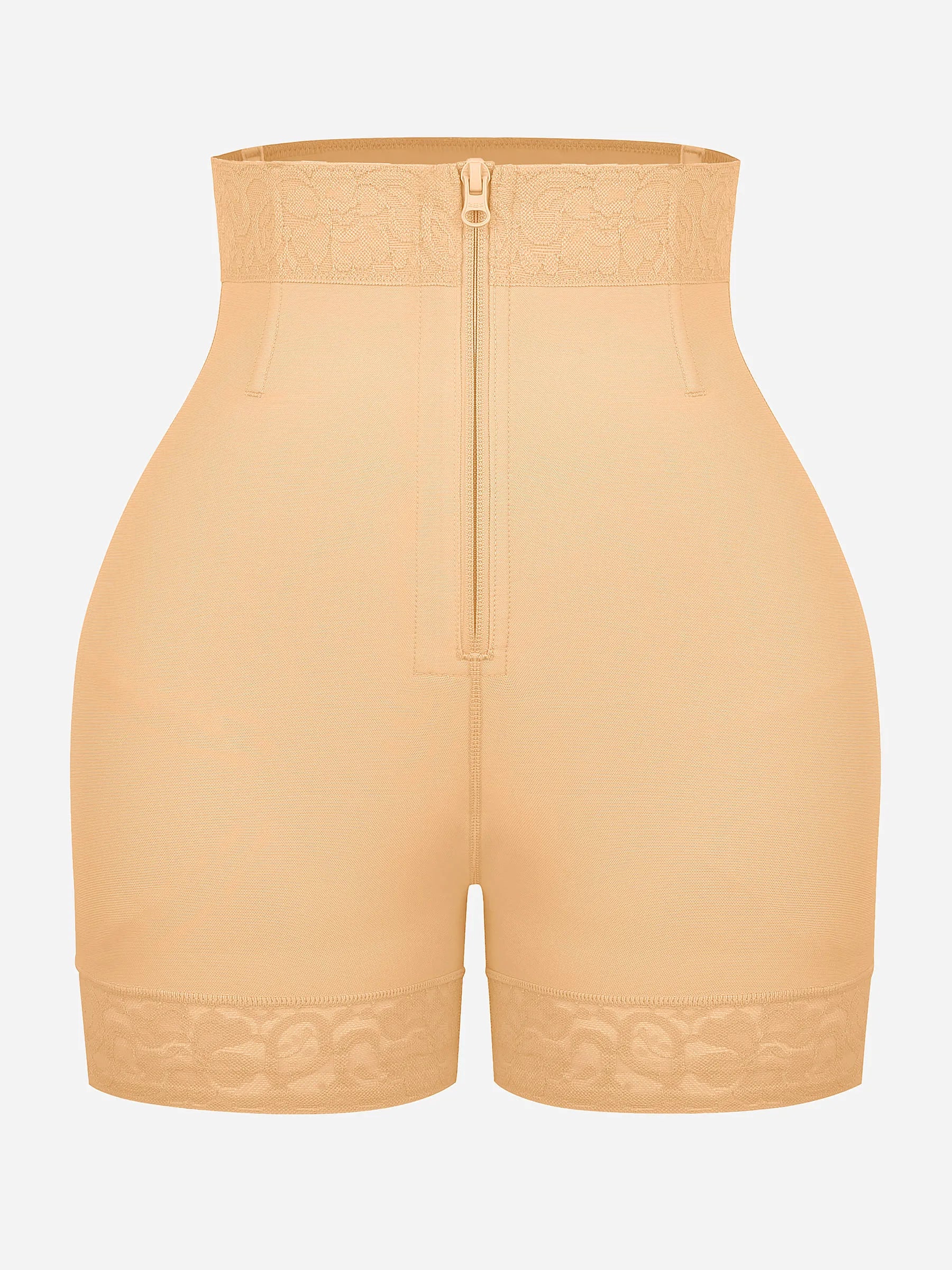 Feelingirl Short gainant gainant pour le ventre et rehausseur de fesses avec fermoirs et fermeture éclair