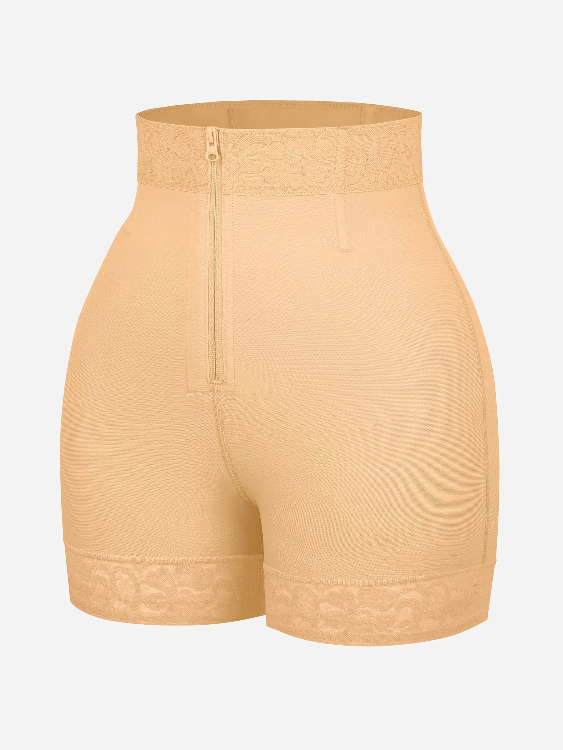 Feelingirl Short gainant gainant pour le ventre et rehausseur de fesses avec fermoirs et fermeture éclair