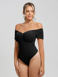 Body de manga corta sin costuras con control de abdomen Feelingirl